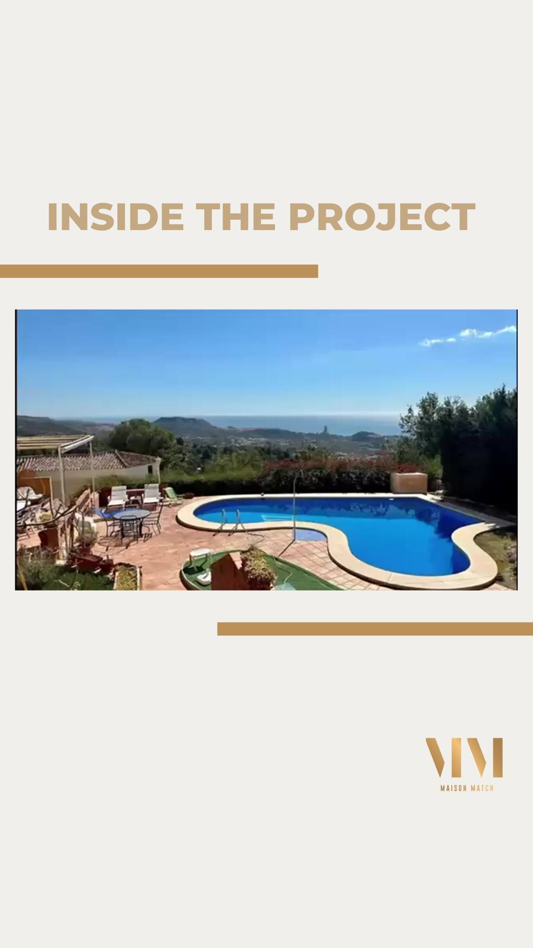 Bij de villa in Malaga werd ook gewerkt aan een zwembadontwerp. Dit zwembad is ontworpen vanuit de manier waarop de bewoners met hun familie wilden bewegen en ontspannen. Wat begon als een buitenruimte zonder samenhang, groeide uit tot een plek die echt bij hen past. Tijdens het ontwerp- en bouwproces is er steeds gekeken naar hun wensen. Nu heeft het een sterke verbinding met het huis en het uitzicht op zee. De organische vorm steekt mooi af tegen de driehoekige architectuur van de villa. Het eindresultaat is geen los element, maar een verlengde van het terras waarbij terrastegels helemaal doorlopen tot aan de entree. Een plek om samen te zijn, tot rust te komen en dagelijks te genieten — precies zoals het bedoeld is. "#interieurontwerp
#interieuradvies
#interiordesign
#interiorstudio
#bedrijfsinterieur
#corporateinteriors
#vakantiehuisinterieur
#spanjeinterieur
#mediterraneandesign
#hospitalityinterieur
#healthcareinterieur
#interieurtransformatie
#realisatie 🌿📐🎥