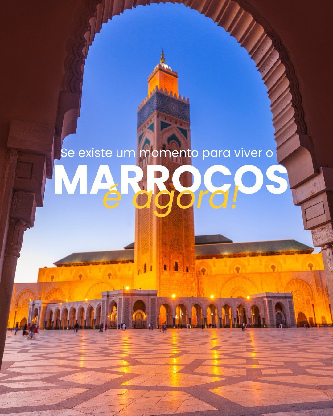Tem viagens que você planeja. ✅
E tem aquelas que você simplesmente não pode adiar. ✈️
O Marrocos entrega cores, sabores, arquitetura impressionante e paisagens que parecem cenário de filme, com dias intensos em Marrakech e experiências únicas do começo ao fim.
Aproveite descontos imperdíveis em Circuitos Special Tours 🤩
#BssTeLeva #VemPraBss #Circuitos #SpecialTours #BssTurismo