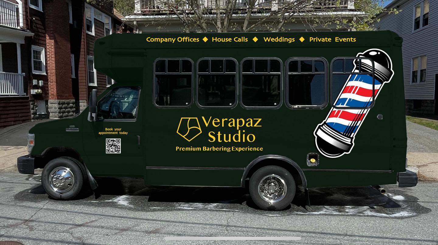 Sneak peak of what the bus wrap is going to look like. Materials are ordered, graphics done, install starts next week!
#mobilebarber #wraps #buswrap #graphics #logodesigns