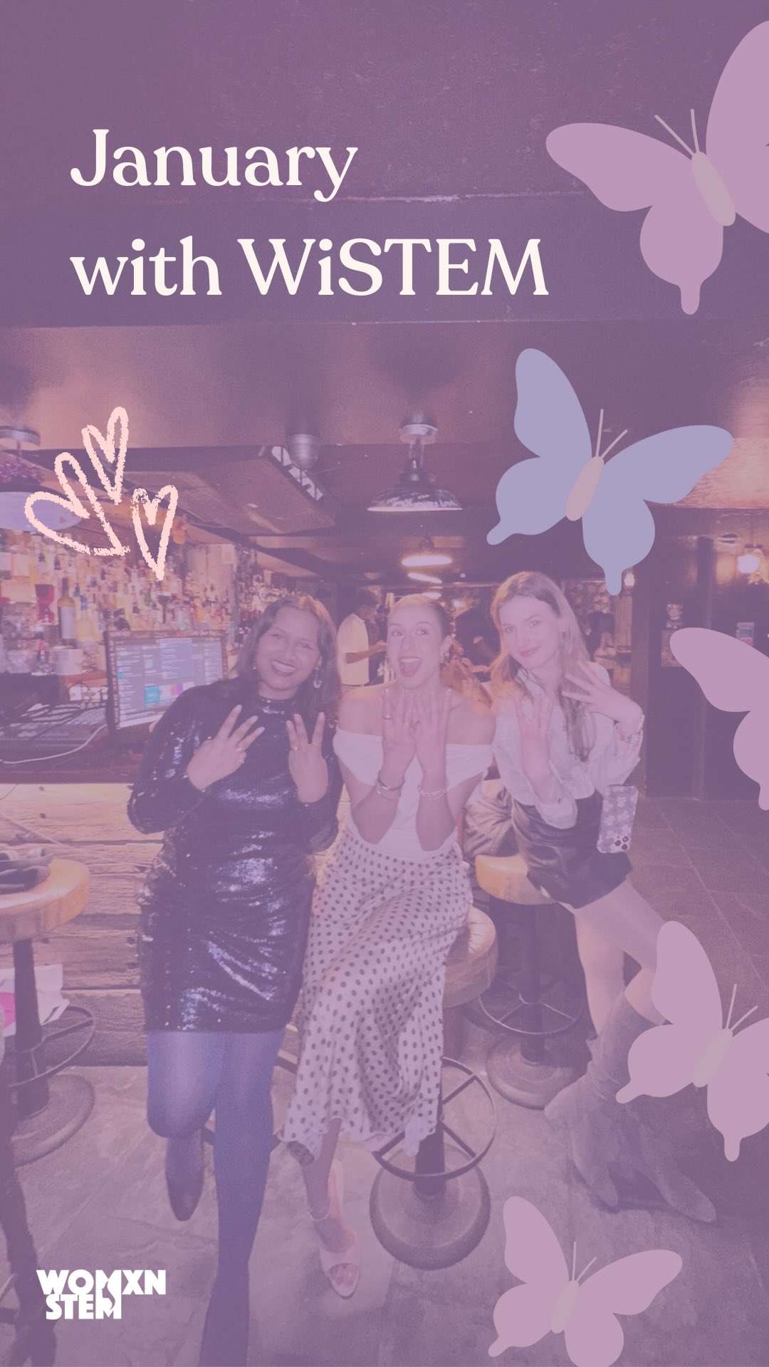 January was filled with post-exam season fun with societies at King’s and beyond ✨
We had a blast at our speed friending event with @kclifemsoc @kcl_wip @kcl.bws @kclwil and held our first social, STEM & The City, with @uclwissoc and @ic_wset 🎇
Lots more coming up in February and March, so keep an eye on this page for more updates 💫