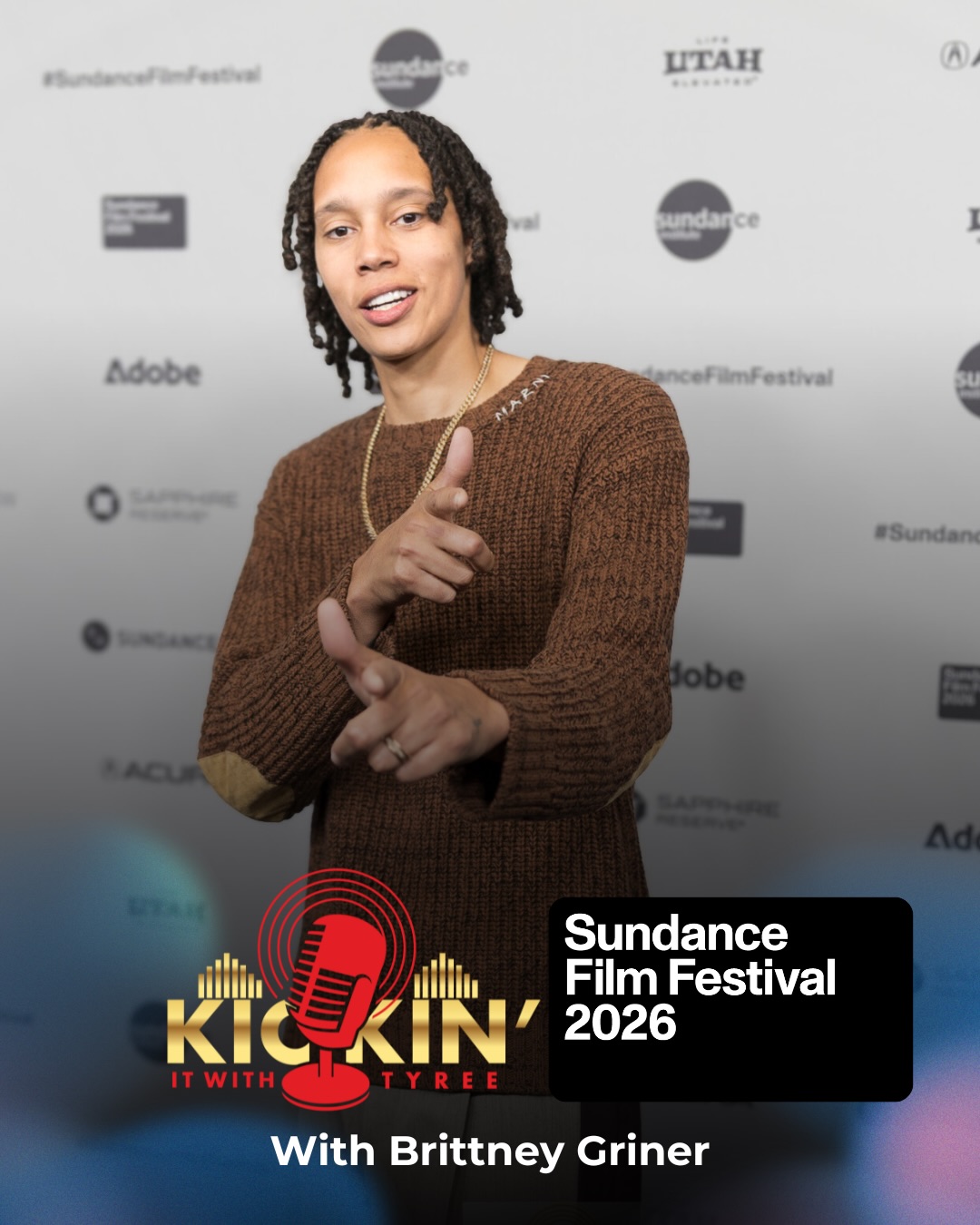 For the first time
she tells it herself.
Kickin’ It With Tyree sits down with Brittney Griner to discuss The Brittney Griner Story, premiering at the Sundance Film Festival.
A conversation about faith, survival, misinformation, and what it means to reclaim your narrative after the headlines fade.
🎬 Sundance Film Festival
🎙️ Full interview now live
📍 Park City, Utah
Some stories aren’t meant to be summarized.
They’re meant to be heard.
#BrittneyGriner
#TheBrittneyGrinerStory
#SundanceFilmFestival
#Sundance2026
#Documentary