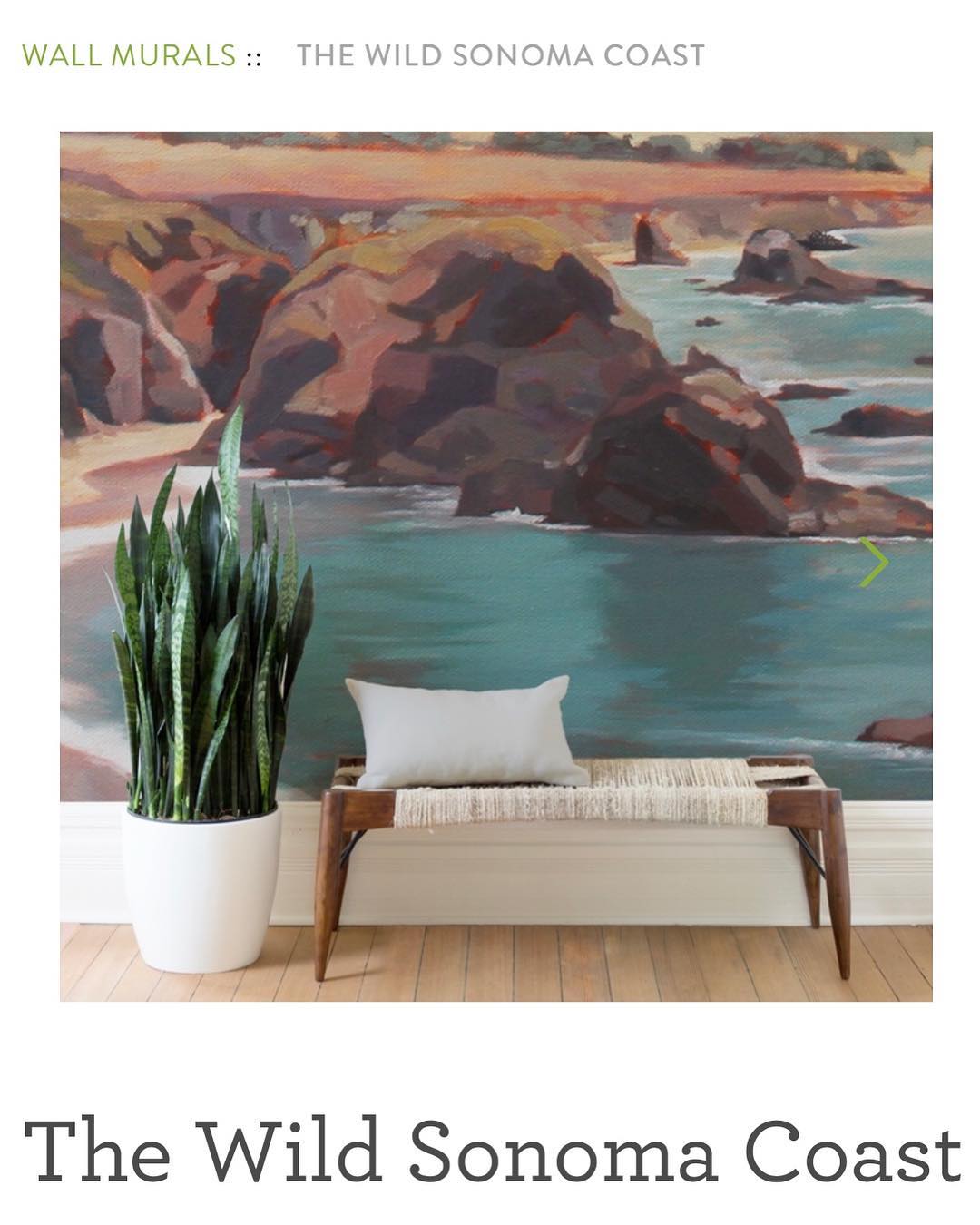 Very fun news...@minted just introduced Minted Wall Murals and I’m so honored that they chose The Wild Sonoma Coast as one of a few trial pieces! They will only be available until May 29th. Check link in bio!