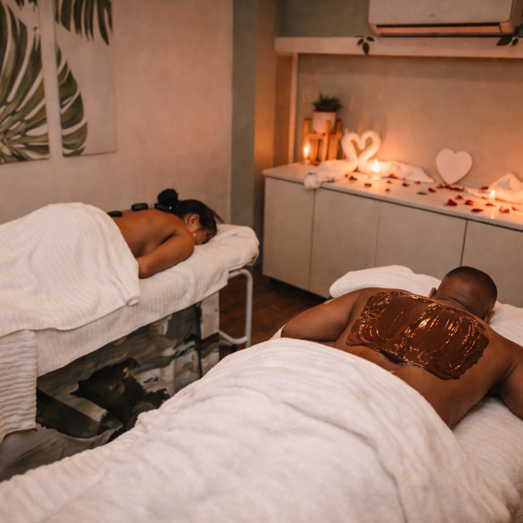 This Valentine’s, sink into warmth.
Our Cocoa Cocoon Body Treatment begins with a gentle exfoliation, followed by a warm cocoa body wrap that deeply hydrates and restores the skin. Finished with a rich cocoa butter massage, this ritual leaves you soft, smooth, and completely relaxed.
✨ Includes a 30-minute scalp, neck & shoulder massage
📅 Limited availability