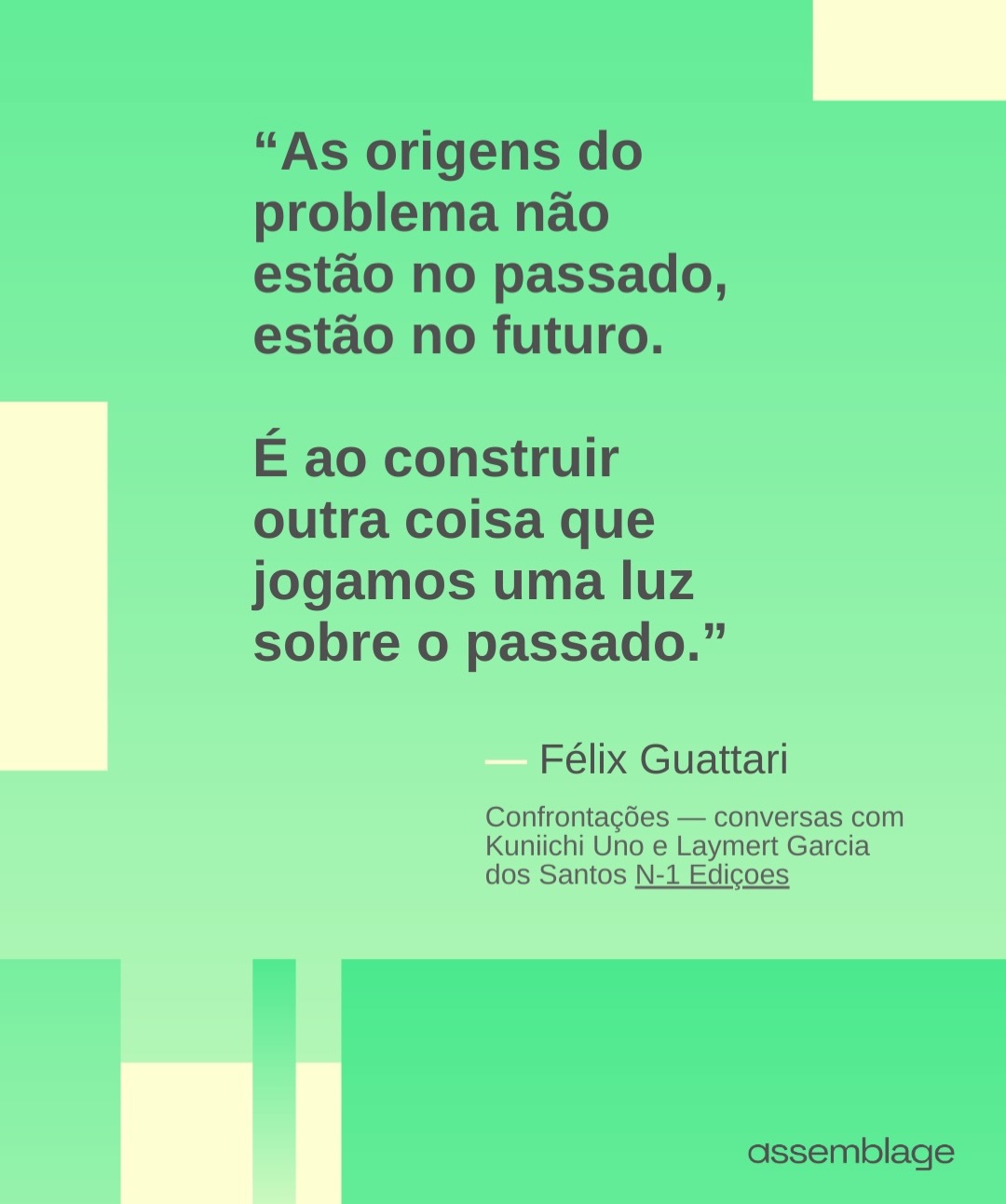 Criar é lançar luz sobre o que foi.
📚Curso de Esquizoanálise e Contemporaneidade
Inscrições abertas. Início em março.
Vagas limitadas. Bolsas disponíveis.
Link na bio. Participe!