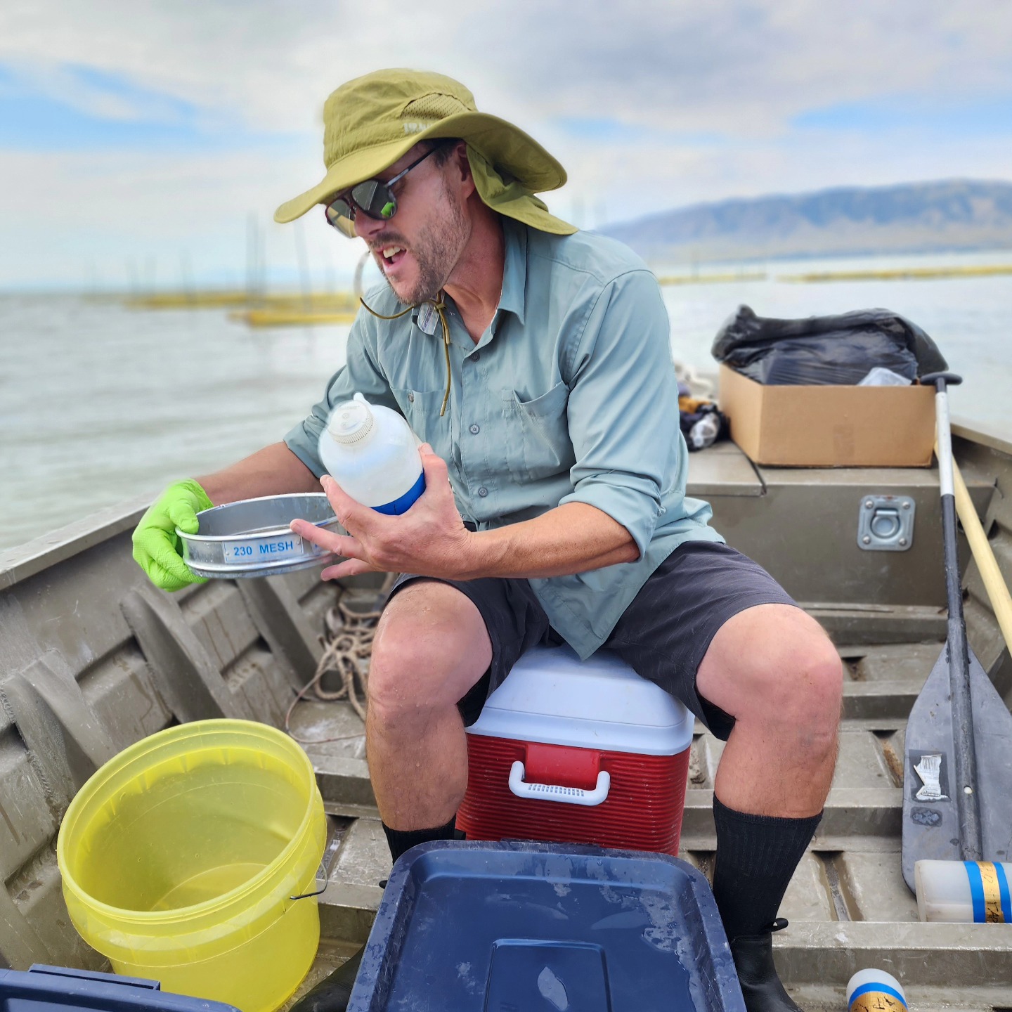 Zooplankton and Macroinvertebrate sampling, Utah Lake
