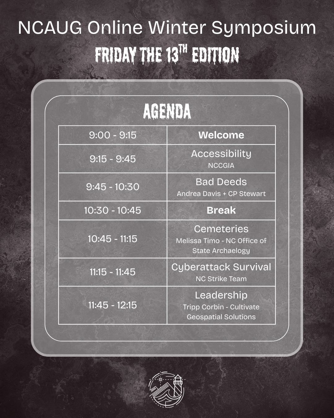 Don’t fret if you haven’t registered yet for the upcoming Winter Symposium this Friday the 13th—there’s still a little time and a few open seats for some intrepid souls ready to dive into truly frightening topics across North Carolina’s GIS sector.
📅 Friday February 13th | 💻 Virtual
Free for members, $25 for non-members
https://northcarolinaarcgisuser39sgroup.wildapricot.org/event-6505894
This year’s presenters are ready to break down a wide range of GIS topics, whether you live on the GIS, IT, or property-mapping side of the equation. Every session promises to be informative, engaging, and just a little unsettling:
• Dreading upcoming accessibility deadlines?
Dr. Faye Koenigsmark (NCDHHS) will share updates and guidance to help state and local agencies work toward practical, compliant solutions.
• Horror stories of deeds gone bad
Andrea Davis and CP Stewart will walk through real-world cases of fraud, helping you spot red flags before things really go up in flames and lay down some best practices.
• Morbid curiosity welcome
Melissa Timo (NCDR) is excited to infiltrate our community and explore the fascinating—and eerie—world of cemeteries in GIS.
• When cyber threats come knocking
The NCLGISA Strike Team will explain why GIS is a prime target for cyberattacks and offer survival tips for when the worst happens.
• The scariest topic of all: leadership
Tripp Corbin will wrap things up by tackling the daunting, more challenging aspects of leadership.
If you’ve been on the fence, consider this your sign. Friday the 13th only comes around so often—might as well learn something terrifyingly useful. 🕷️🗺️
https://northcarolinaarcgisuser39sgroup.wildapricot.org/event-6505894