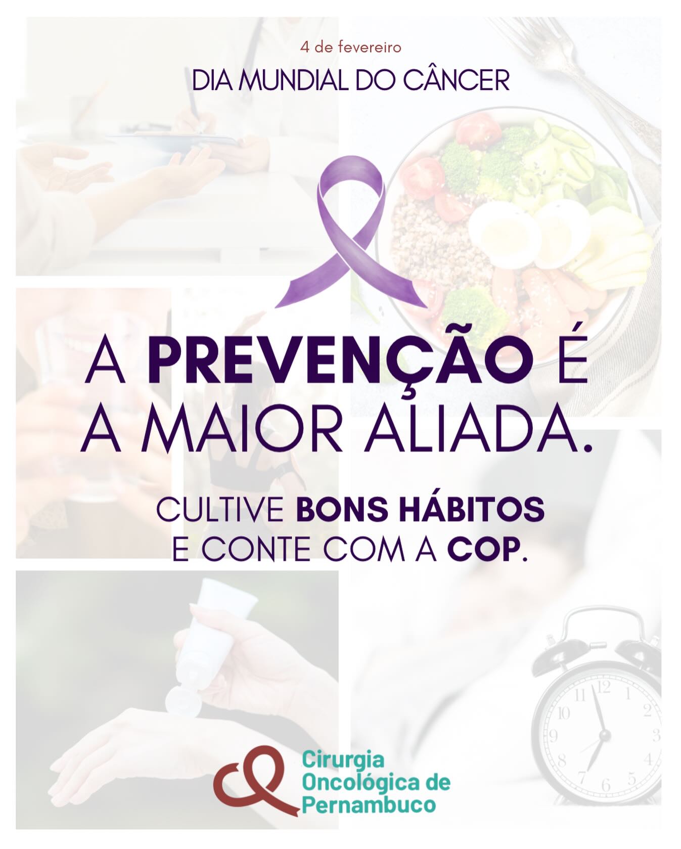 Neste Dia Mundial do Câncer reforçamos uma mensagem essencial: a prevenção faz toda a diferença.
Por isso cultive bons hábitos de vida, mantenha os exames de rotina em dia, tenha atenção aos sinais do corpo e faça acompanhamento médico regular.
A COP acredita que informação, cuidado e acesso ao diagnóstico salvam vidas.
Previna. Observe. Cuide-se. E conte com a COP.
#DiaMundialDoCâncer #Prevenção #DiagnósticoPrecoce
#COP