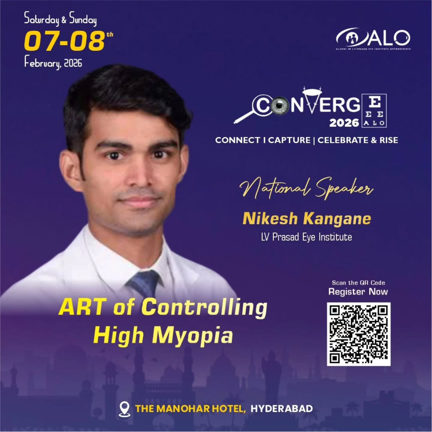 Exclusive session at Converge2026 on "ART of Controlling High Myopia"
🗓️ 7 & 8 February 2026
📍The Manohar Hotel, Hyderabad
Register Now: https://pages.razorpay.com/Converge2026.earlybird