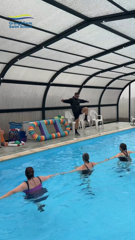 Smiles all round 😄💦
Our Aqua Fit & Aqua Bootcamp sessions are open to everyone - all abilities, all fitness levels, just good vibes and great workouts.
#aquafitnorfolk #aquabootcamp #grangefarmswimschool