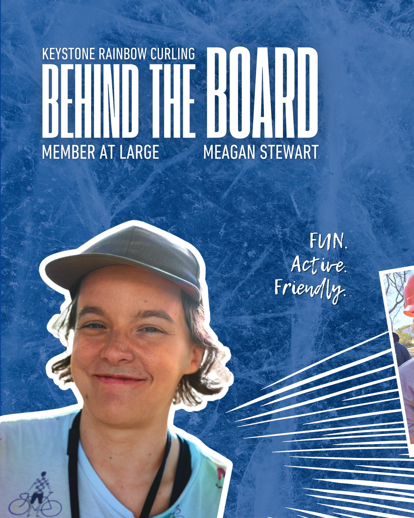 BEHIND THE BOARD ❄️
Chill vibes with Meagan (they/them/she), who brings heart and warmth to the ice and our curling community. As a Member at Large, Meagan supports the Keystone Rainbow Curling League (KRCL) by helping with annual events and amplifying member voices, playing a big role in making sure everyone feels welcome on and off the ice.
Swipe through to learn more about Meagan’s 10-year journey with KRCL, their love of the game, and what makes queer curling such a special place to belong. 🥌✨
#behindtheboard #rainbowcurling #queersports