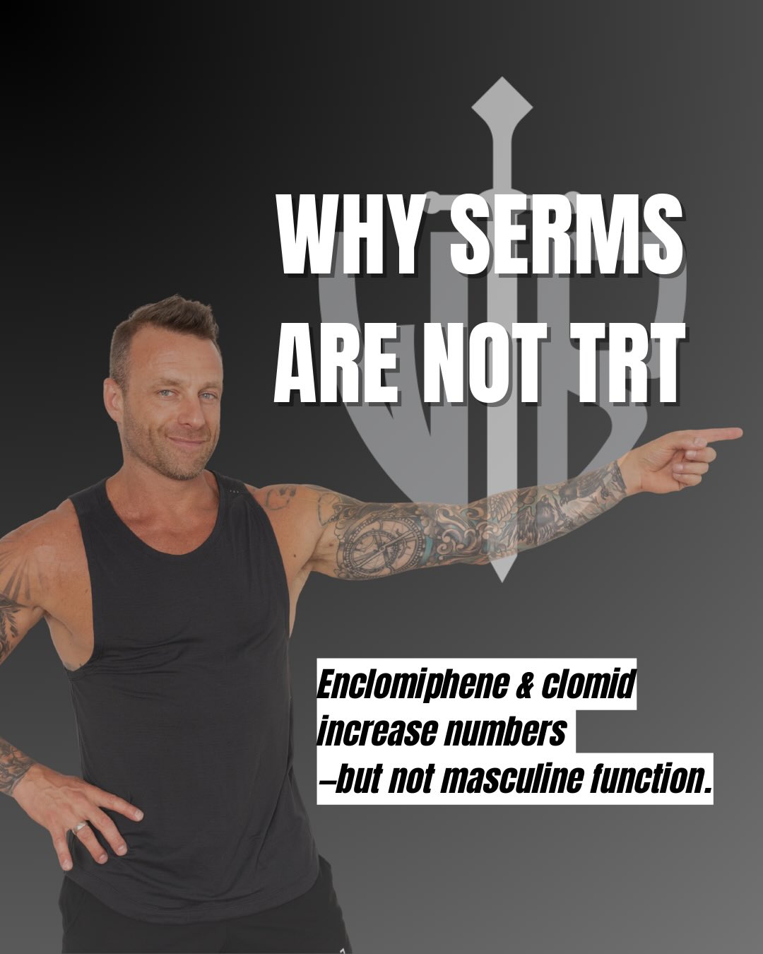 SERMs are being sold as a shortcut to masculinity.
But shortcuts in physiology always come with consequences.
Enclomiphene and clomid are not testosterone replacement therapy — even if your labs look better. Many men see higher numbers while their energy, confidence, libido, and presence stay flat… or get worse.
This week on The Weaponized Body podcast, I break down:
👉 Why SERMs fail in primary hypogonadism
👉 Why secondary hypogonadism often looks “fixed” on paper but not in real life
👉 How SHBG, estrogen, and side effects sabotage results
👉 When SERMs do make sense — and when they absolutely don’t
Stop optimizing numbers.
Start restoring function.