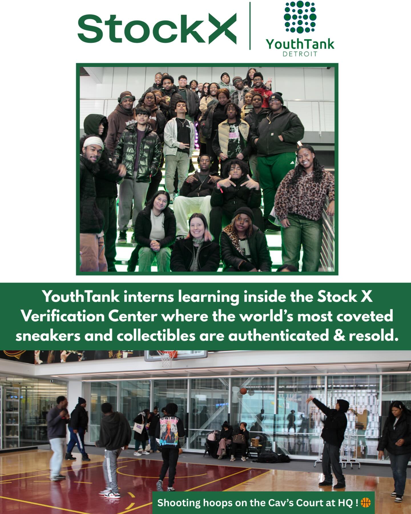 YouthTank interns had an amazing time on their tour of @stockx to see their Verification Center and Headquarters. They got to try their hand at verification and learn how the business went from an idea to a cornerstone of the fashion industry. Thank you Philip and the @stockxteam for making this experience so special💙