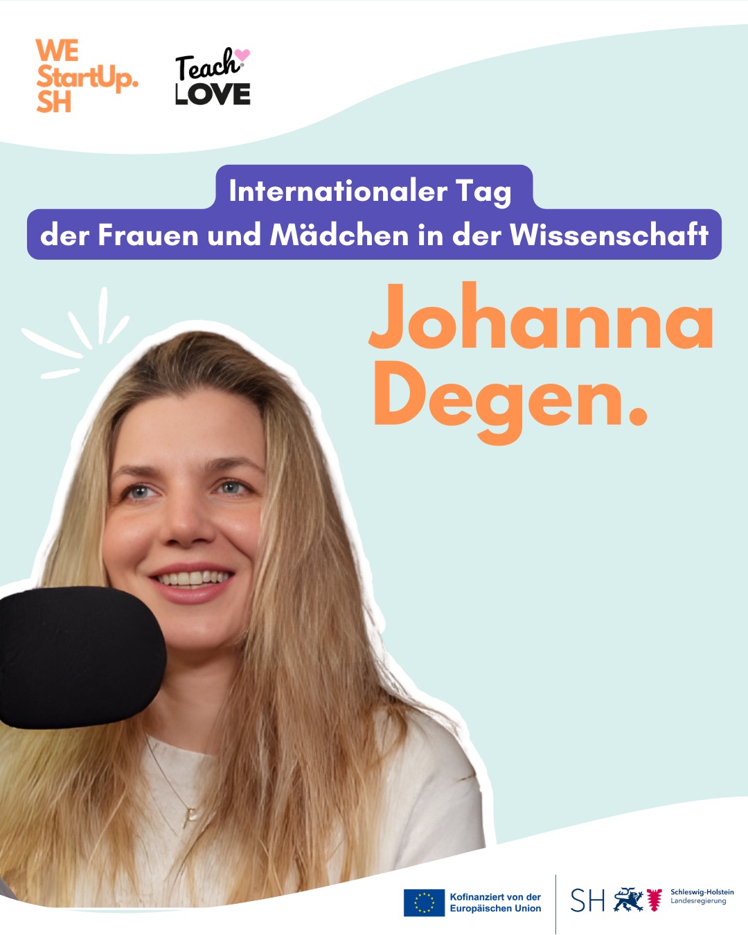 🔬✨ Wir feiern: Den internationalen Tag der Frauen und Mädchen in der Wissenschaft ✨
Heute starten wir unsere neue Interview-Serie mit Frauen aus der Wissenschaft – über Erfahrungen, Hürden und neue Wege zwischen Forschung und Unternehmertum.
👤 Den Auftakt macht Dr. phil. Johanna L. Degen. Als promovierte Psychologin mit Fokus auf Sozial-, Medien- und Arbeitspsychologie habilitiert sie derzeit an der Europa-Universität Flensburg. Dort verbindet sie Forschung und Lehre, ist zudem als Gastwissenschaftlerin in Oslo, Verona und München aktiv und leitet internationale Projekte rund um Liebe, Dating, Beziehungen, Sexualität und Lebenssinn.
Warum sie trotz klassischer wissenschaftlicher Laufbahn den Weg der Gründung gewählt hat?
Sie spricht über fehlende Planungssicherheit im Wissenschaftssystem, über symbolische Diskriminierung als Frau und Mutter und über das kraftvolle Erleben von Wirksamkeit:
etwas (er)schaffen zu können, das andere als wertvoll empfinden.
Für sie kann unternehmerische Selbstständigkeit eine signifikante alternative oder ergänzende Karriereoption für Wissenschaftlerinnen sein – gerade in einem zunehmend belasteten Hochschulsystem.
🎙️ Neben ihrer wissenschaftlichen Arbeit hostet sie außerdem den Podcast „Zum Liebeslabor“ @teach_love.de
📌 Die vollständigen Antworten findet ihr in den Slides.
Weitere Stimmen folgen – peu à peu.
#WomenInScience #InternationalDayOfWomenAndGirlsInScience #FemaleFounders #WissenschaftUndGründung #Gründerinnen #RoleModels #WEstartupSH