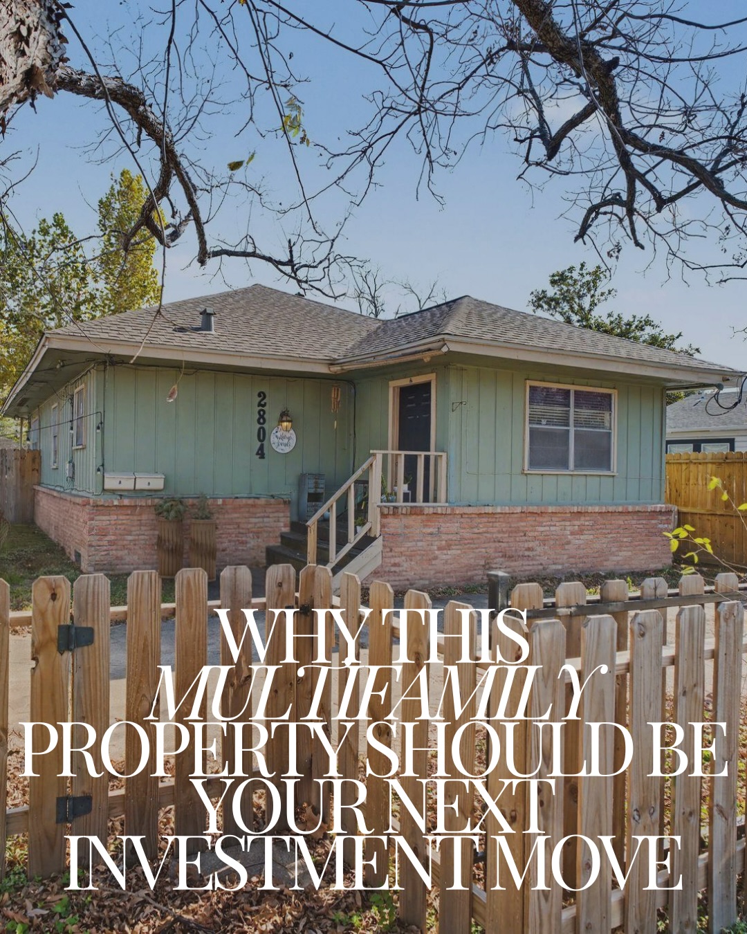 If I could go back to my younger self, I would tell her to BUY MULTI FAMILY! Multi-family properties offer an array of unique opportunities including the ability to live in one unit + obtain preferred primary residence financing while your tenants help offset your mortgage, the chance to qualify for a more expensive property based on potential rental income, low down payment options, tax advantages, + more! 💰
2804 Arlington Street in the heart of Sunset Heights is a RARE investment property under $500,000 that is currently CASH FLOWING + turn key for a potential investor or primary buyer. Reach out for all the details on what makes THIS the best opportunity on the market right now! 💥
#houstonheights #sunsetheights #houstoninvestors #houstoninvestmentproperties #houstonmultifamily