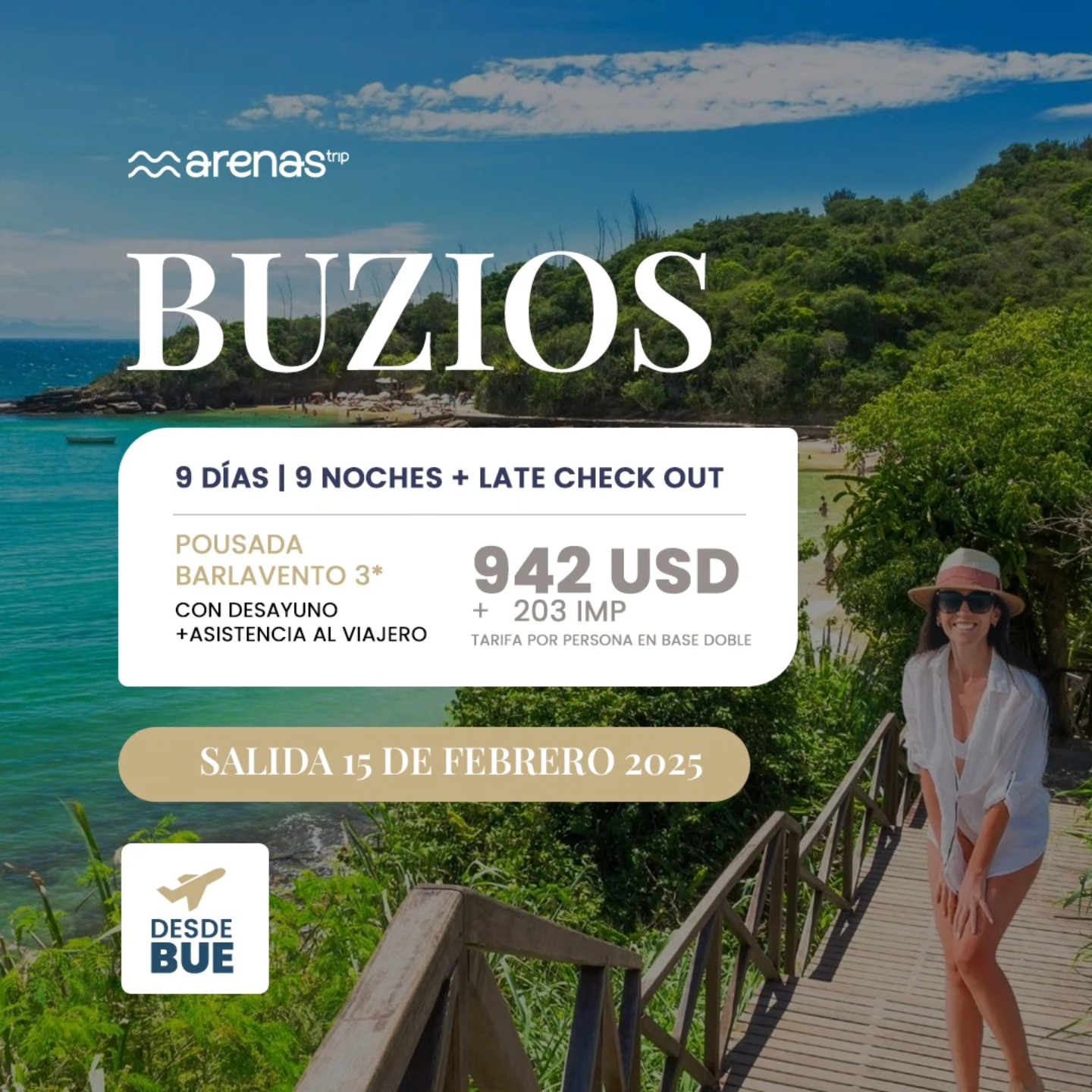 Viajá a #Buzios con Arenas Trip! Contactanos para planificar tu próxima escapada 🏝