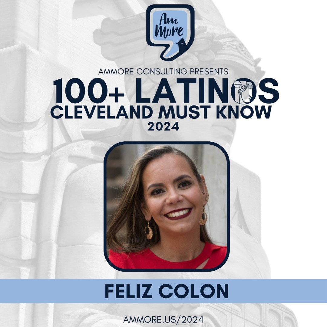 Join me in congratulating @felizacolon, who was chosen as one of the 100+ Latinos Cleveland Must Know for 2024! 🎉 Feliz, we are so honored to be in business with you—your clients are incredibly lucky to have you! Keep shining and making a difference! 🌟