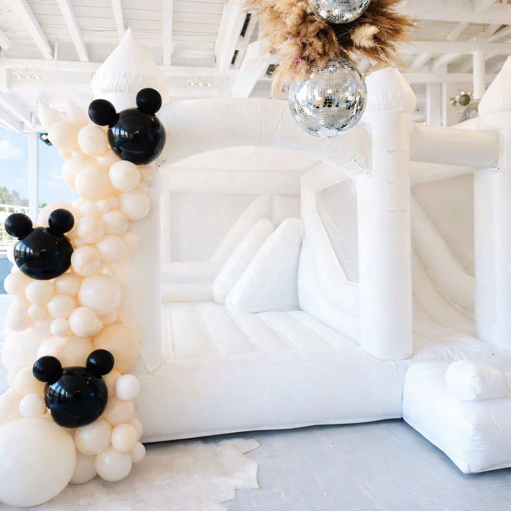 Our all-white castle setup is the statement piece every party deserves 🤍
#partyinspo #bouncehouserental #eventinspo #757moms #softplayvirginiabeach