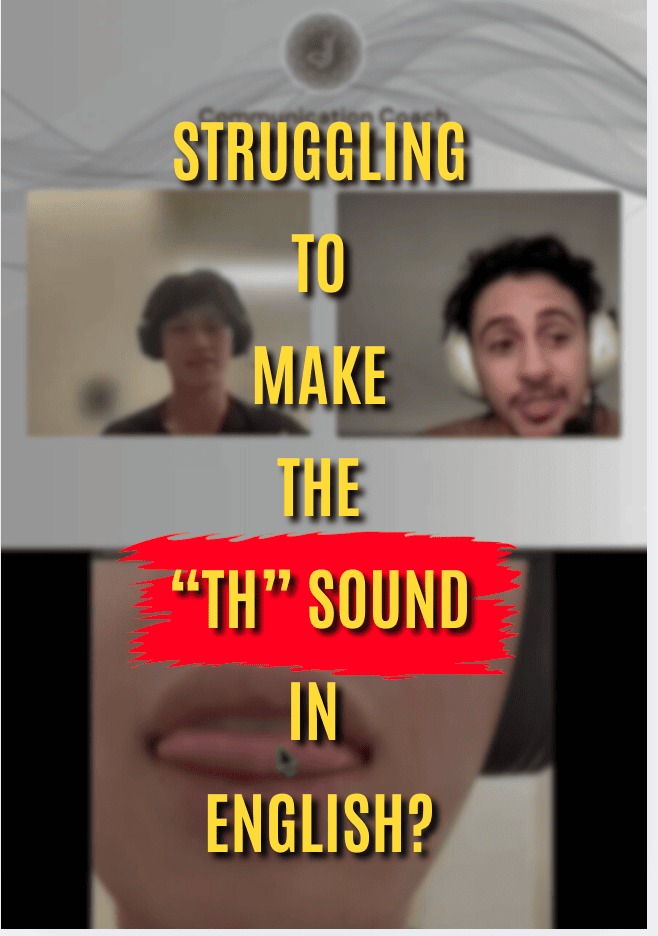This is one of the most common issues I hear with TH.
The tongue placement is often correct...
but the airflow isn’t.
For a true TH, your tongue should rest lightly between the teeth.
No biting. No tension.
Then:
👉 blow air through the mouth
🚫 don’t turn your voice on
🚫 don’t send air through the nose
If you add voice too early, the sound collapses.
It stops being TH and becomes something else entirely.
A great way to train this:
Hold the TH sound as long as you can before releasing it.
Feel the air.
Feel where it’s coming from.
That sensation is what you want to recognize every time you say a word with TH.
Pronunciation improves when you stop guessing
and start feeling what’s actually happening in your mouth.
If English isn’t your first language and you want clearer, more controlled pronunciation, I put together a free mini guide called “3 Simple Strategies to Speak with Confidence and Clarity.”
👉 Comment IMPROVE and I’ll send it to your DMs.
#EnglishPronunciation #THSound #ESLPronunciation
#EnglishCoaching #SpeakEnglishClearly #EFLJourney
#FluencyBuilding #ClearCommunication
#ConfidenceInEnglish #EnglishForProfessionals
#CoachLife