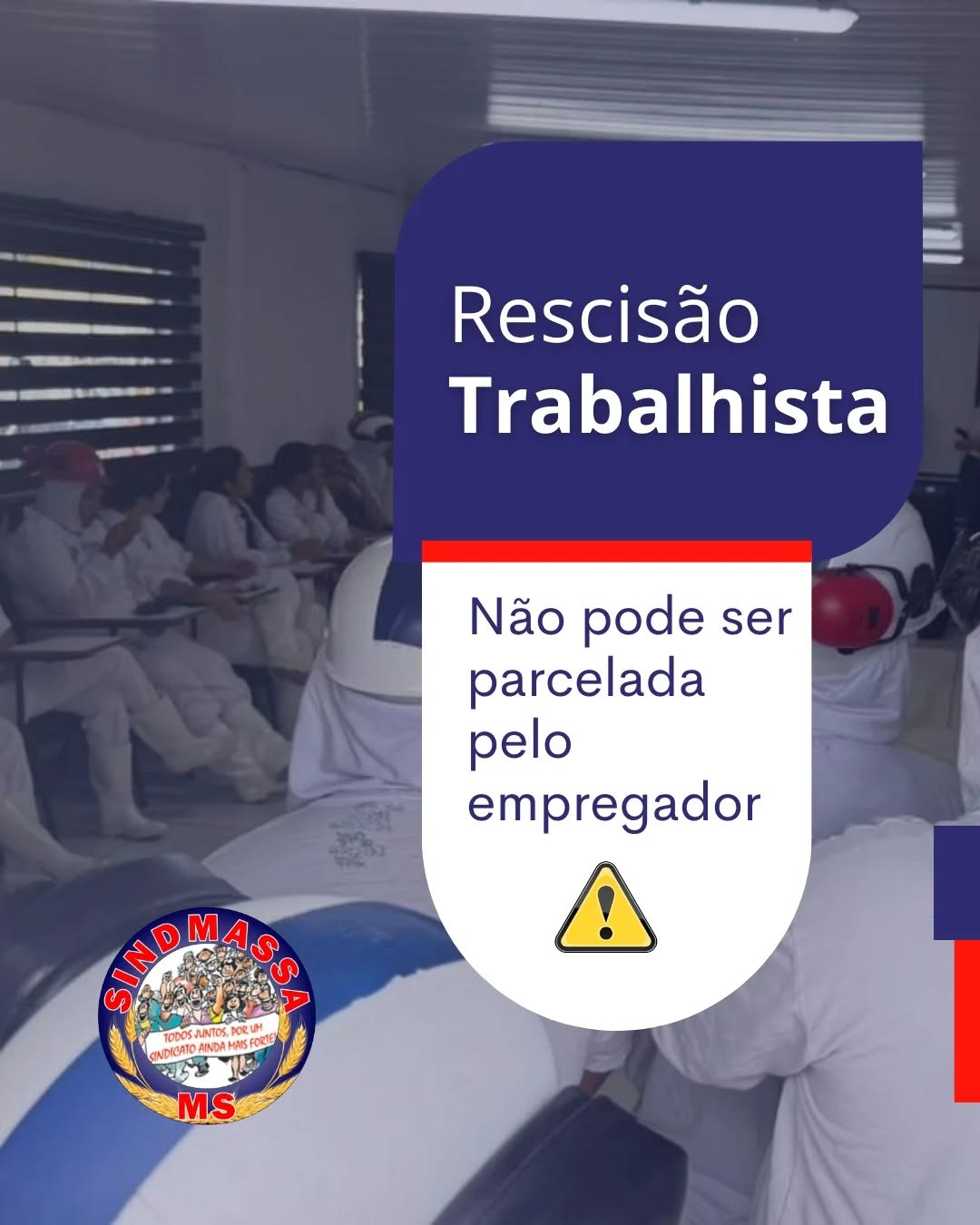🍞 Leitura de Fim de Semana: O pão é nosso e o direito também!
Trabalhador da alimentação, o fim de semana chegou e a dica de hoje é sobre o seu bolso.
Você sabia que, ao sair da empresa, o pagamento da sua rescisão tem prazo de validade?
Não importa se é padaria, frigorífico ou indústria de massas: o patrão tem 10 dias corridos para pagar tudo o que te deve.
E nada de "pagar parcelado" como se fosse compra no crediário, viu?
A lei é clara: verba alimentar não se parcela!
Se o pagamento atrasar ou vier em prestações, a empresa pode ter que pagar uma multa no valor do seu salário.
Fique atento e aproveite o descanso com a informação em dia!
#SINDMASSAMS #TrabalhadorDaAlimentação #DireitoTrabalhista #Rescisão #CLT DicaDeFimDeSemana MatoGrossoDoSul