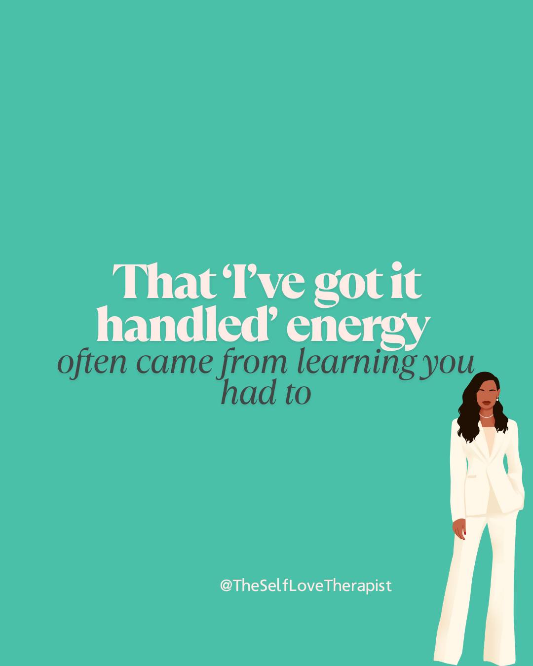 If asking for help tightens your chest, if rest brings up guilt, or if being “the strong one” feels like part of your identity, this might feel familiar.
Hyper-independence often developed in environments where relying on others didn’t feel safe. In homes where needs were overwhelming or inconvenient. In relationships where care had limits. In cultures shaped by survival, where strength was praised and softness quietly discouraged.
Over time, the nervous system adapts. You learn to handle things alone. You become capable, reliable, and self-sufficient. On the surface, this can look like confidence. Inside, it often comes with loneliness, emotional distance, and deep exhaustion.
Support has a place here. Receiving care has a place here. Your value was never dependent on how much you could manage without help.
In therapy, we slow this pattern down. We notice where independence became protective. We practise letting others meet us partway. We explore what connection feels like when care moves in both directions.
You don’t need to earn rest.
You don’t need to prove resilience through isolation.
You’re already allowed ease, support, and connection.
💛 What’s one thing you wish felt easier to ask for help with? You’re welcome to share in the comments.
📌 Save this for the days self-reliance slips back into survival mode.
#TheSelfLoveTherapist #HyperIndependence#RelationalTrauma #TraumaHealing
#RelationalTherapy #TherapyForBlackWomen #PeoplePleasingRecovery #BoundariesHealing #EmotionalHealing #SystemicTrauma #MentalHealthAwareness