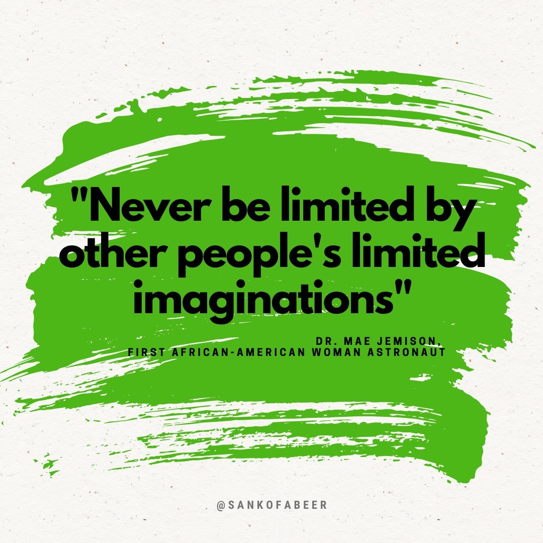 #BHM "Never be limited by people's limited imaginations" Dr. Mae Jemison, First African-American Woman Astronaut
.
.
.
#BlackHistoryMonth #BlackHeroine #NotAllHeroesWearCapes #SankofaBeerCompany #SankofaBeer #CultureMeetsCraft #CraftBeer #DistrictofColumbia #DrinkLocal #BuyLocal #SupportBlackBusiness #SupportSmallBusiness