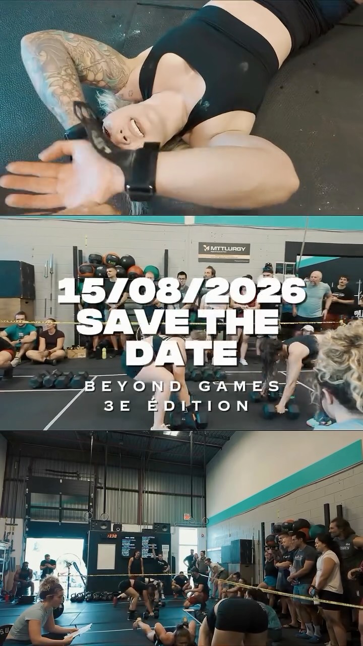 🏋️♂️ BEYOND GAMES 🏋️♀️
📅 15 août 2026 | 📍 Beyond MVMT
Une compétition amicale pensée pour se dépasser, bouger en équipe et avoir du fun — peu importe ton niveau.
👥 Équipes de 2 | 🔥 3 WODs + 1 test | 💛 Ambiance conviviale
RX • Inter • Scaled
🎟️ Tarifs progressifs – places limitées (35 équipes)
Les Beyond Games, c’est du mouvement, de la communauté et zéro pression.
Juste le plaisir de se challenger ensemble.
👉 Infos & inscription via le lien dans la bio 💪🏼