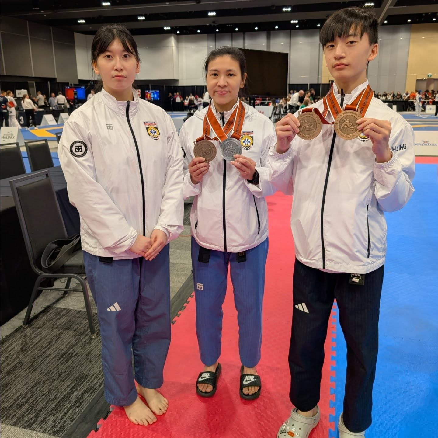 Our team traveled to Halifax, Nova Scotia for the 2026 Canadian Nationals and came away with some podium finishes, made improvements, and gained valuable experience.
- Results -
🥈Master Lorraine Tong & Master Jihwan Park - U50 Pair
🥉Master Lorraine Tong - U40 Female Individual
🥉Henry Ling - Junior Male Individual
🥉Henry Ling - Junior Male Team
12th Place - Julia Ling - U30 Female Individual