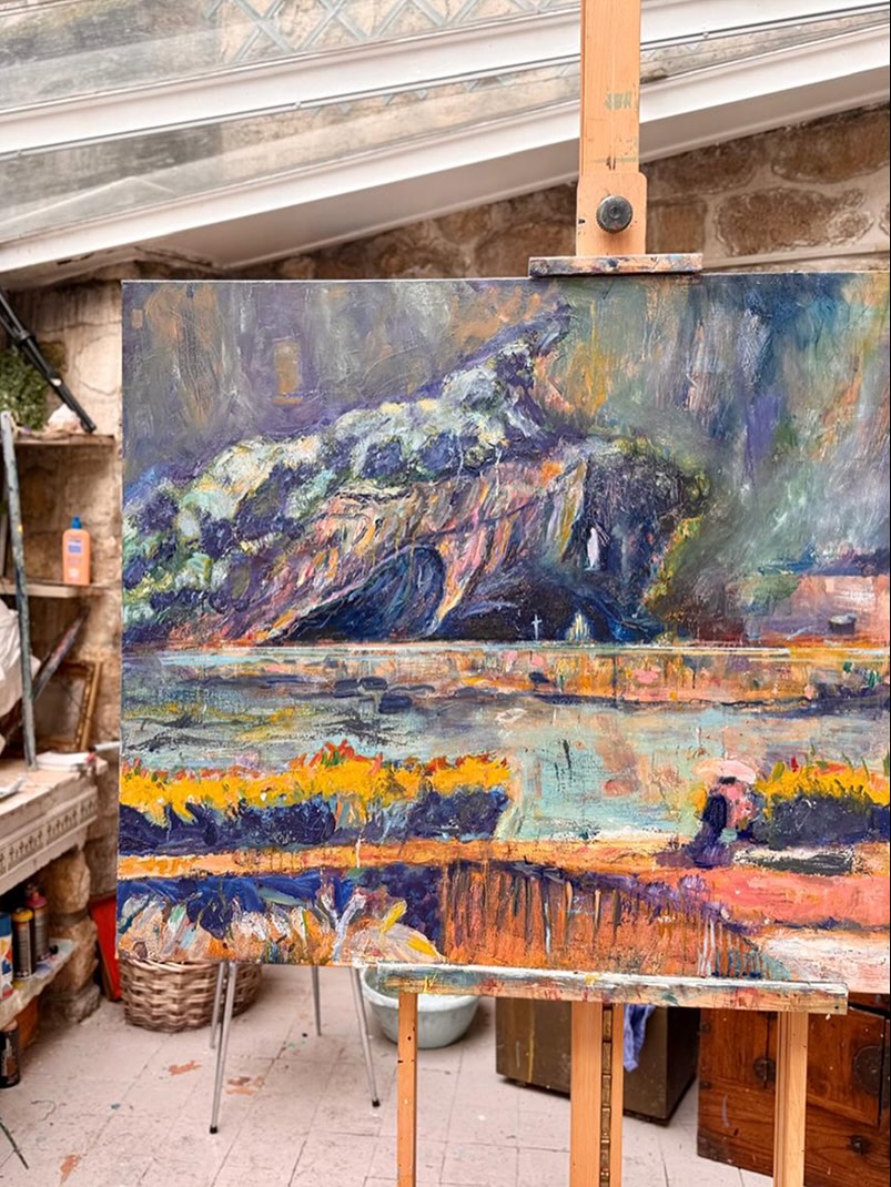 Quand est-ce qu’un tableau est achevé ?
Grande question de tous les peintres.
Pour celui-ci, je viens de reposer les pinceaux. Je vais le laisser respirer. Dans quelques jours ou quelques semaines, je viendrai à sa rencontre.
Et là, j’aurai ma réponse.