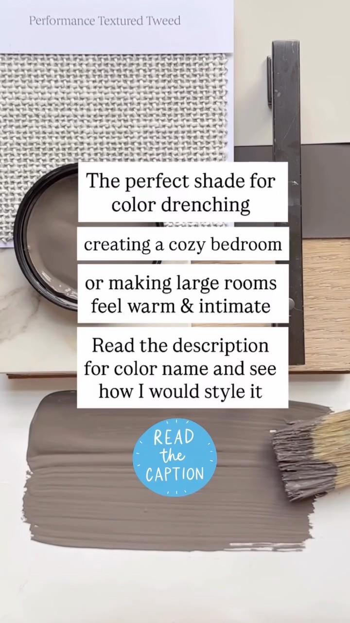 Perfect for color drenching!
Color Of The Year 2026, @benjaminmoore Silhouette AF-655 is a mixture of warm brown and moody charcoal.
This shade is PERFECT for color drenching a small space, creating a cozy bedroom, or making large living spaces feel more intimate.
How would I style Benjamin Moore Silhouette?
Comment TREND and I will DM you a link to my free resource guide with curated decor, furniture, accessories and more.
For more Benjamin Moore 2026 color trends follow along as I feature new reels weekly and don’t forget to like and share your favorites.
#interiordesign #homedecor #designinspiration #benjaminmoore #paint