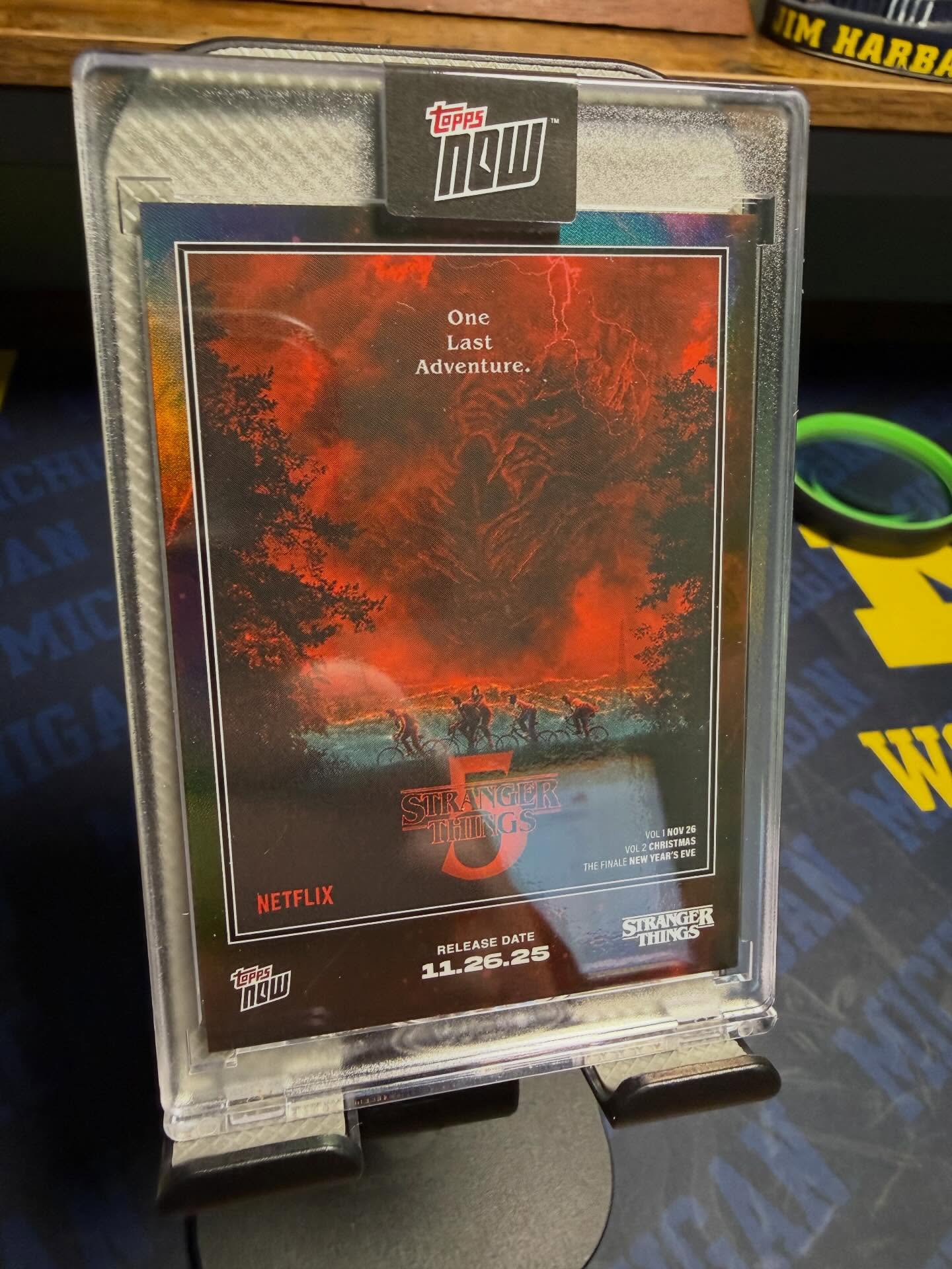 This card made it less than an hour for sale on our site. #strangerthings season 5 Topps limited print. #toppsnow #toppsstrangerthings #topps