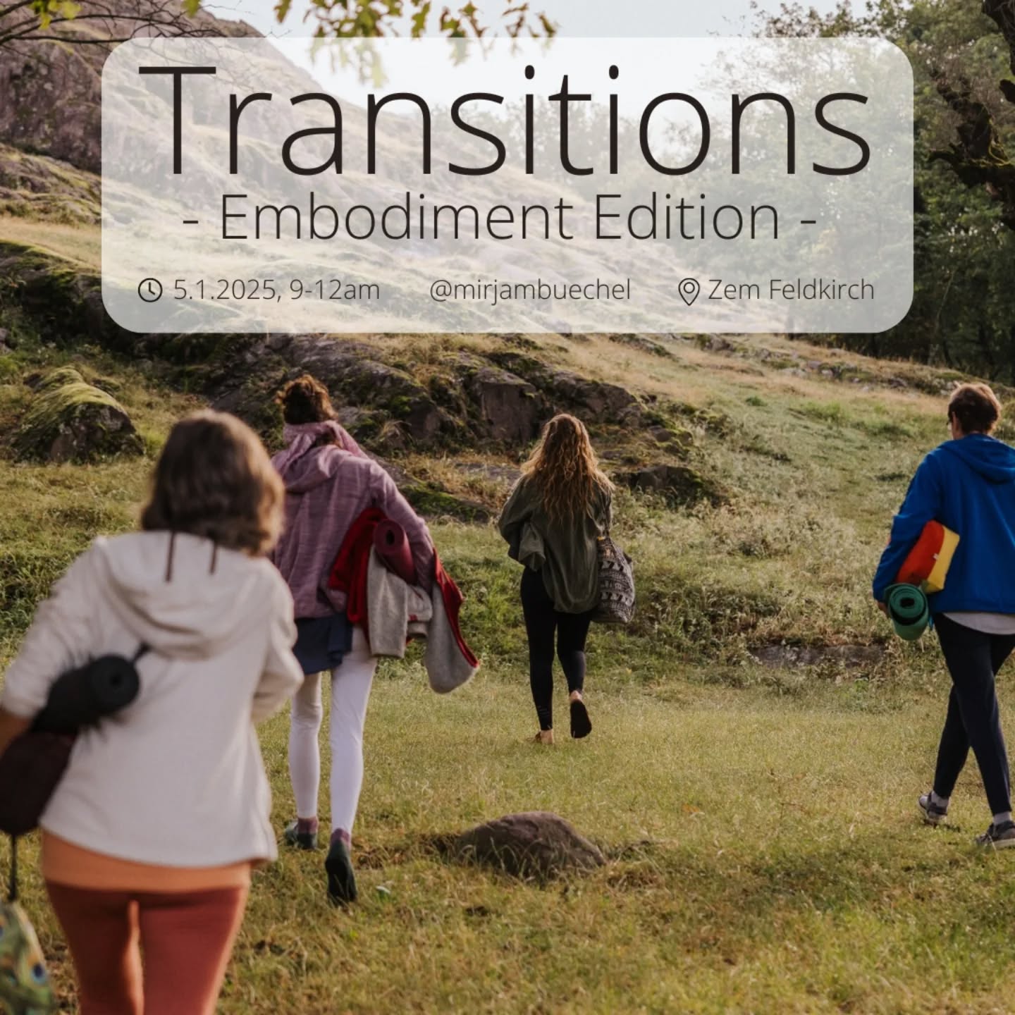 Ein Mini-Workshop zur Einführung ins wissenschaftliche Embodiment: Körperliche Erkenntnisse & Prozesse zu Reflexion 2024 & Vision 2025.
Der Beginn eines neuen Jahres. Eine der bedeutendsten Übergänge in einem Jahreszyklus.
Mit ganz spezifischen Körperpositionen können wir nicht nur auf mentaler, sondern auch auf körperlicher Ebene abfragen, was diese Transition mit sich bringt: Ballast zurücklassen, Dankbarkeit empfinden, „Ja“ sagen zum neuen Jahr.
Ich unterrichte nach einem System von @warkmalsh , einem meiner Embodiment-Lehrer und einer der führenden Köpfe (und Körper 😉) auf diesem Gebiet.
Mit anschließendem Brunch, gemeinsamem Austausch und (finally!) einer guten Portion Integration.
Anmeldung: www.zem yoga -> Events
Fragen: an mich 📬🕊️📲