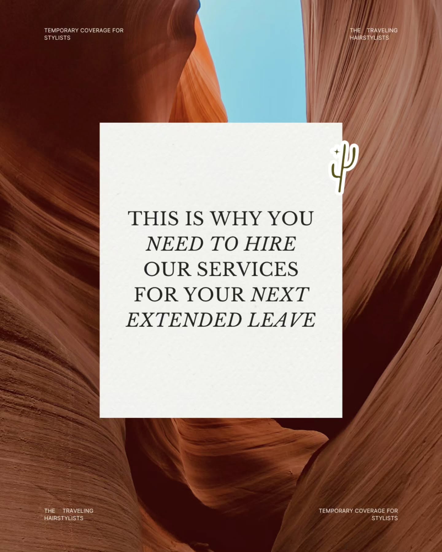 It's a no-brainer👏
We are there for you and your business in every way, no need to worry about what to do with your clients while you are out on leave.
》》We are booking contracts for 2026, so if you have an upcoming leave, make sure to fill out a request on our bio link
#hairstylist #travelingstylist #hairbiz