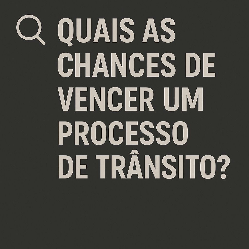 Qual a chance de vencer um processo de trânsito?
Se você não se defender…
é zero.🚫
Resultado não é acaso.
É técnica, estratégia e atenção aos detalhes. ⚖️
👉🏼Arrasta pro lado, e saiba mais
#CNH #direitodetrânsito #suspensãocnh