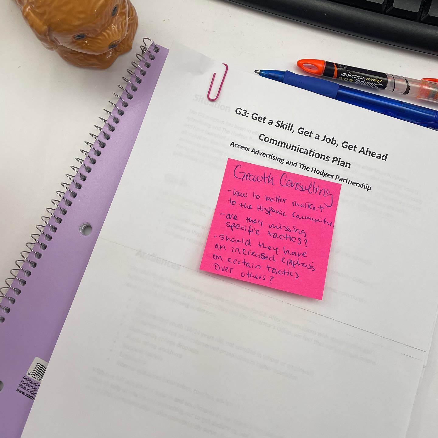 TOP OF THE MORNING🌱
Last month, we provided consulting services to @hodgespartnership on how to better market the G3 program to the Hispanic community in Virginia🌱
The Virginia G3 program is a tuition assistance program for students living in Virginia who qualify for state financial aid. G3 is available for in-demand industries such as healthcare, IT, public safety and skilled trades (construction and manufacturing).
Growth gave them constructive feedback on their current strategies. If you have not heard of the G3 program at Virginia Community Colleges, head to virginiag3.com or @getaskillva
Always a pleasure working with The Hodges team 💕🌱