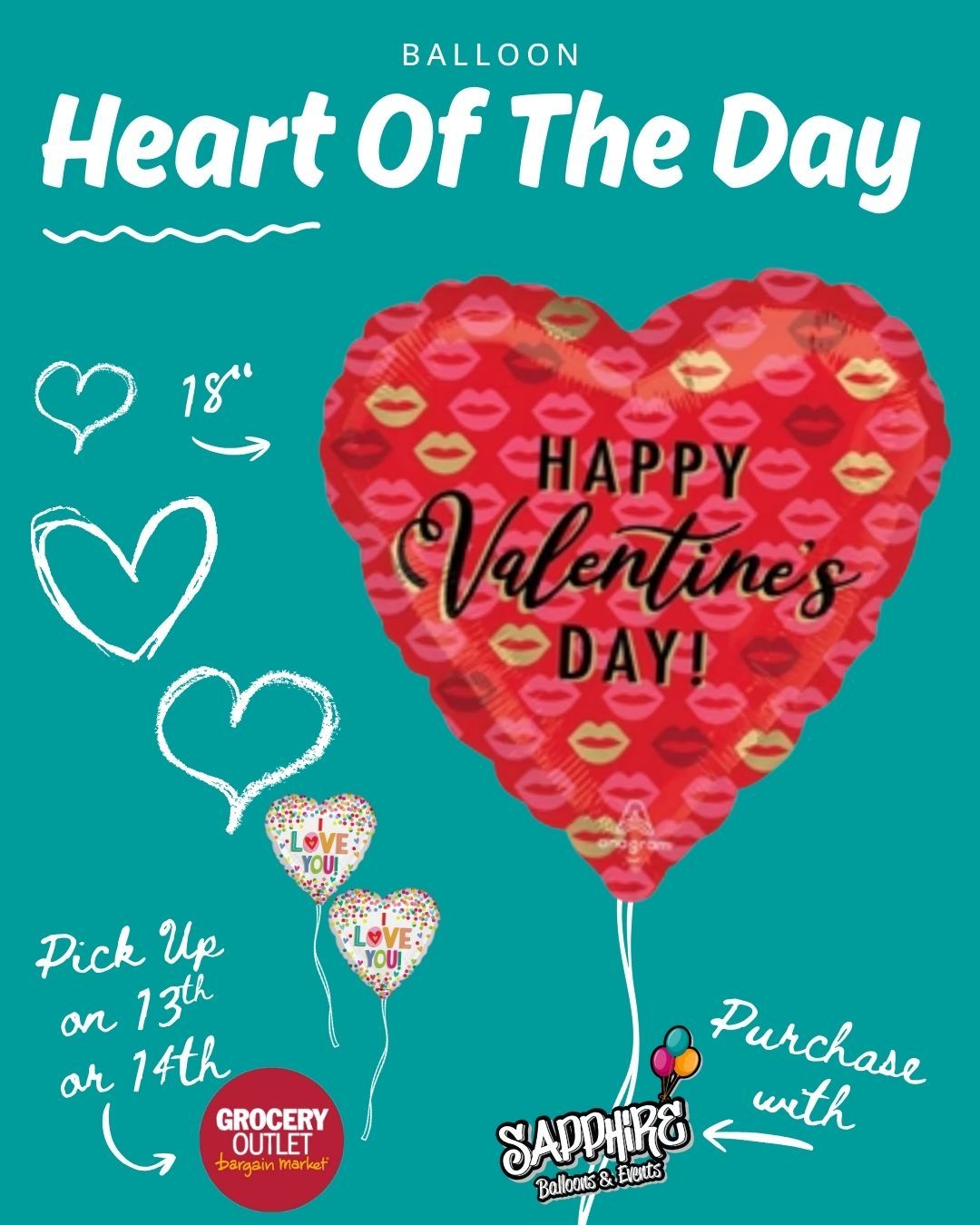 Todayās Heart of the Day is available for pre-sale š
Pre-order now and pick up at Mays Landing Grocery Outlet on February 13th or 14th, between 9amā6pm.
Limited quantities, fresh designs, and once pre-orders closeāitās gone.
Lock yours in and make Valentineās Day easy.
š Pick-up location: Mays Landing Grocery Outlet
š New Heart revealed every day at 6pm
#HeartOfTheDay
#ValentinesDayReady
#ShopLocalNJ
#MaysLanding
#ValentinesPreOrder
#BalloonLove
#SmallBusinessNJ
#ValentinesVibes