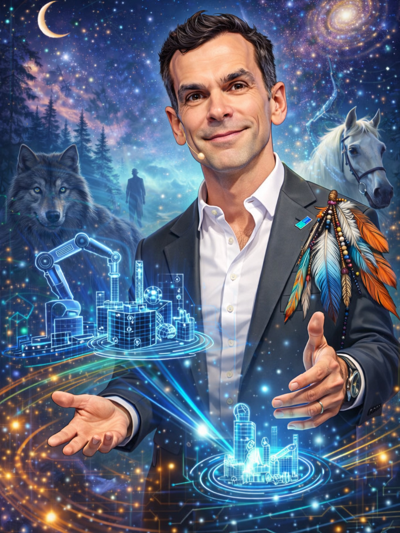 Entrei na trend de pedir para IA fazer uma caricatura de mim se baseando sobre o que sabia, achei o resultado… interessante! Bom carnaval!