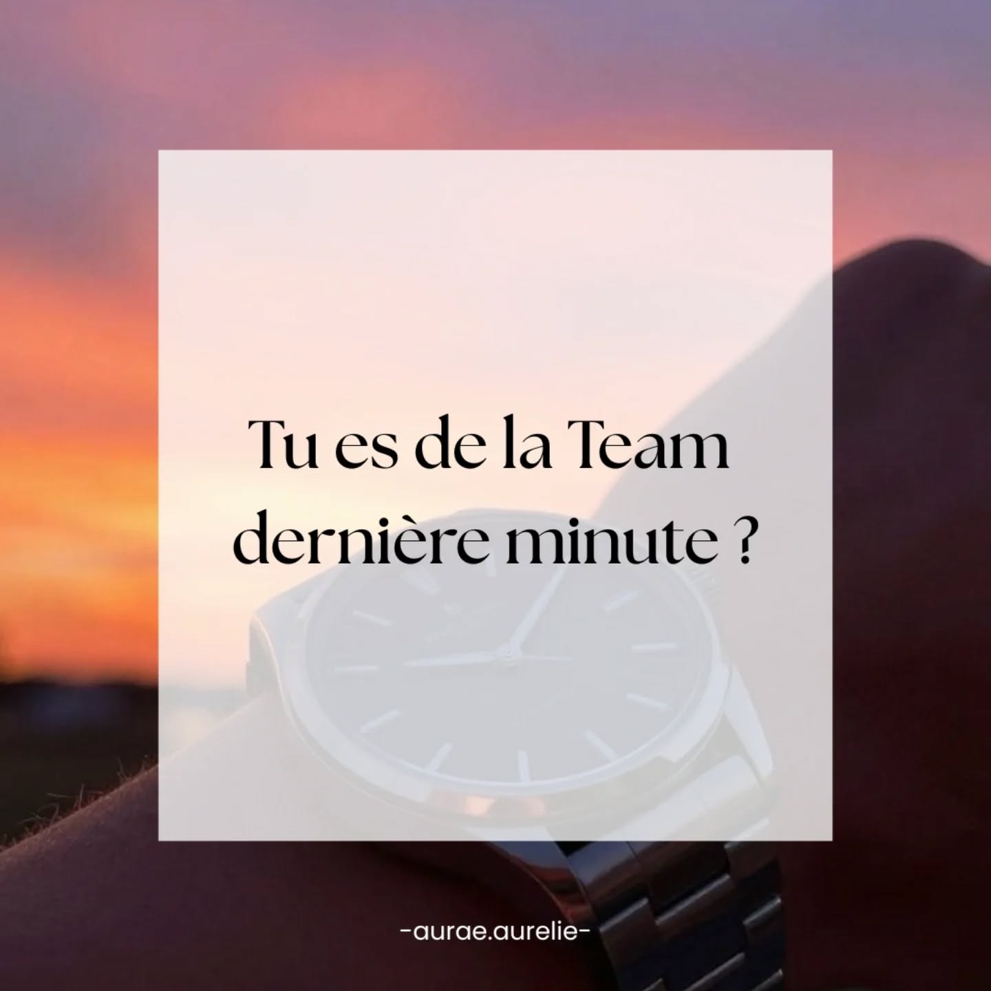 Être “team dernière minute” n’est pas un défaut de caractère.
C’est souvent un signe que ton corps associe l’action à un danger émotionnel : peur d’échouer, d’être jugée, de ne pas être assez.
Repousser devient alors une stratégie de protection.
Pas toujours confortable, mais logique.
Dans un cadre respectueux du rythme de chacun, on peut apprendre à créer plus de sécurité intérieure, sans se forcer, sans se violenter, et sans promettre des transformations magiques. Juste pas à pas, avec conscience.
Et toi, qu’est-ce que tu évites quand tu repousses ?
✨️
Je suis Aurélie, énergeticienne ancrée dans la réalité et subtilement connectée.
J'aide les personnes qui doutent d'elles-mêmes à se libérer de ce que leur corps retient et qui les empêche d'avancer au quotidien différemment.
Sur ce compte, je te montre comment sortir de tes blocages, en douceur et avec clarté.