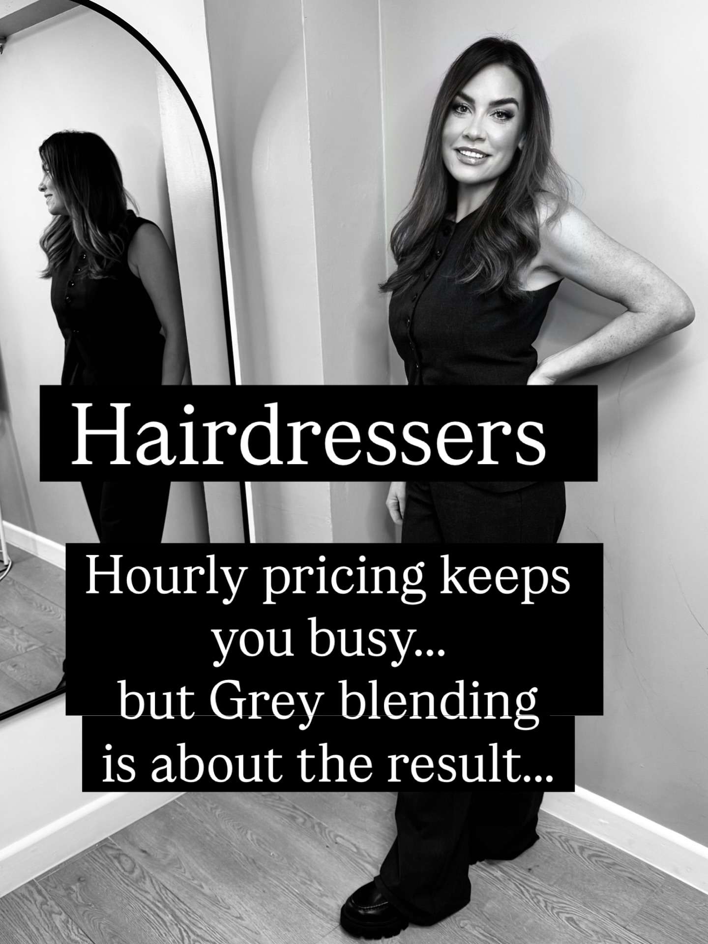 Itās not a skill issue ⦠itās an education gap!
Grey blending isnāt just another colour technique.āØItās a positioning shift.
Most hairdressers are exhausted, booked solid and still underpaid because theyāre working in volume, not value.
Grey blending clients come with complexity, hormone changes, colour correction needs and emotional trust yet most stylists are taught to treat them like standard colour appointments.
The FREEDOM BLEND METHOD was built to change that.
Everything is built around the out come, everything included in the journey which means you are able to give the client what they need no restrictions because theyāve already paid for the service and trust the process!
If your ready to change the way you work with grey hair comment āFREEDOMā and Iāll send you the link for my ebook with early access to my upcoming grey blending training ā°