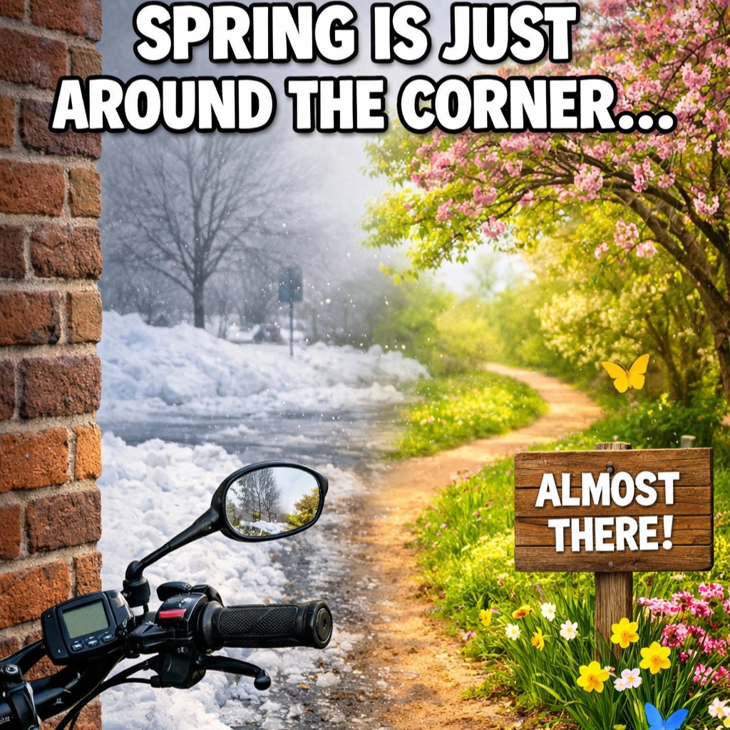 What a Winter we have had!
Okay… we get it Winter — you made your point 😅 Snow, salt, frozen throttles and range anxiety just walking to the garage.
But don’t sweat it…warmer days are sneaking up fast. Soon the batteries will be happy, the roads will be clear, and we’ll all be back chasing sunsets instead of plows.
Hang tight, charge up, and get ready… spring rides are just around the corner!
#winter #ebike #bicycle #snow #spring #tuneup #maintenance #relief #outdoors #fun #warmweather #summer #patience #salt #sunset #joy #family