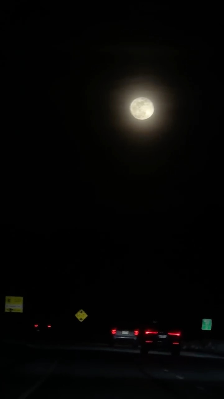 no passengers were harmed in the recording of this snow moon