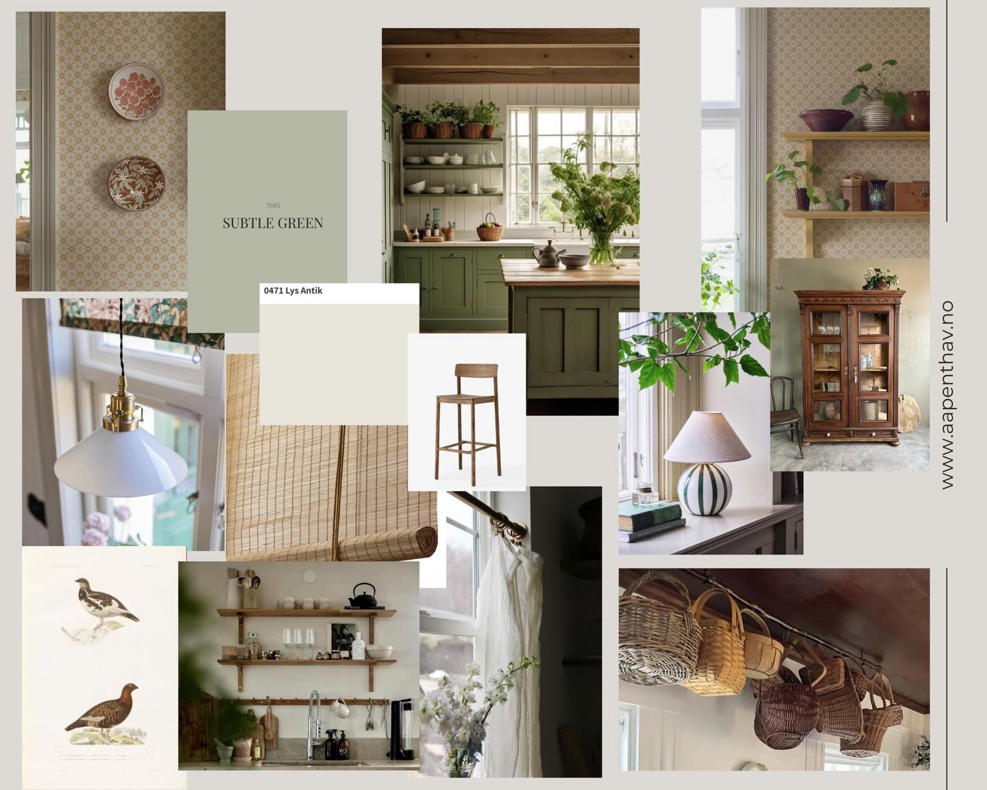 •~
dette er moodboardet jeg bruker i et prosjekt jeg holder på med nå…
.
Slik starter alle mine prosjekter - ikke med tilfeldige valg, men med en tydelig visjon.
.
Før jeg velger møbler, farger eller materialer lager jeg en collage av bilder - moodboard - det er her historien til rommet begynner.
.
Det er følelsen jeg vil skape. Stemningen du vil komme hjem til. Helheten som gjør at alt henger sammen. Detaljene.
.
Og dette er jeg god på!
.
Når du jobber med meg får du ikke bare et interiørforslag - du får en tydelig plan, et visuelt konsept og en rød trå fra første idé til ferdig rom.
.
Drømmer du om et hjem eller et lokale som både er personlig, funksjonelt og gjennomført til minste detalj?
.
Ta kontakt! 🙌
.
Send meg en DM eller mail for uforpliktende prat om ditt prosjekt. Kanskje vi kan skape noe spennende sammen?!
.
#interiørdesign #fraidétilferdigrom #helhetliginteriør #interiørdrømmer #moodboard