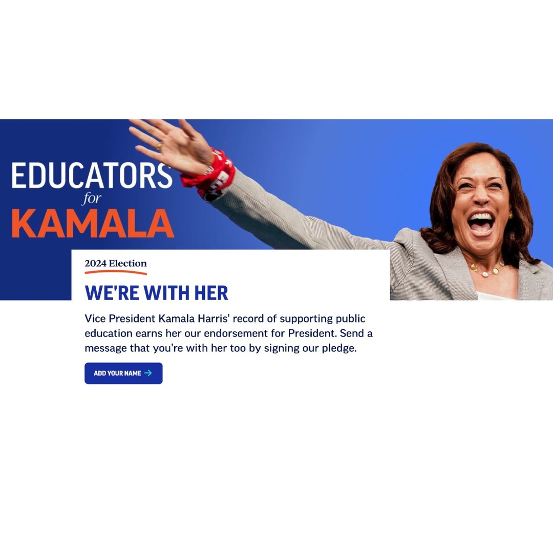 Join Educators for Harris!
https://educationvotes.nea.org/