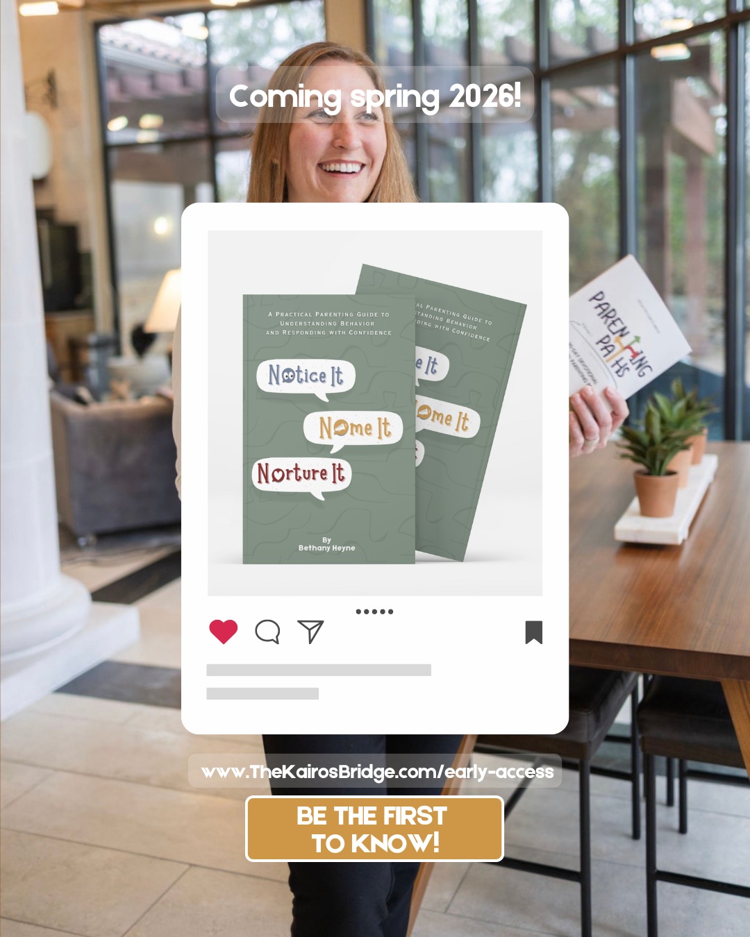 Ever wonder why your child reacts the way they do—especially when you’re doing your best as a parent?
This book helps parents understand what’s happening beneath the behavior so they can respond with clarity instead of confusion.
Parenting doesn't have to be guesswork; we just need a basic understanding of child psychology and development.
This book breaks down key developmental insights in a way that’s practical, approachable, and usable in everyday parenting moments.
🔗 www.TheKairosBridge.com/early-access
#childdevelopment #parentcoach #noticeitnameitnurtureit