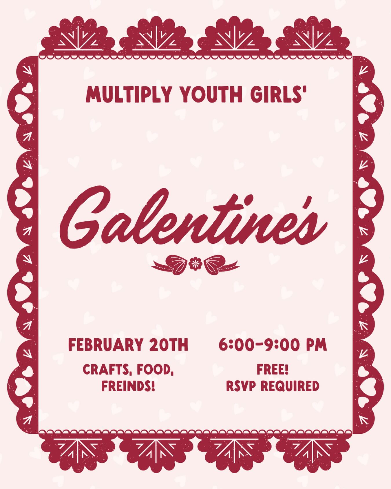 Roses are red, friendships are gold ✨ Calling all the girls for Galentine’s next Friday!! Get your besties and sign up today 🌸. February 20th from 6-9pm