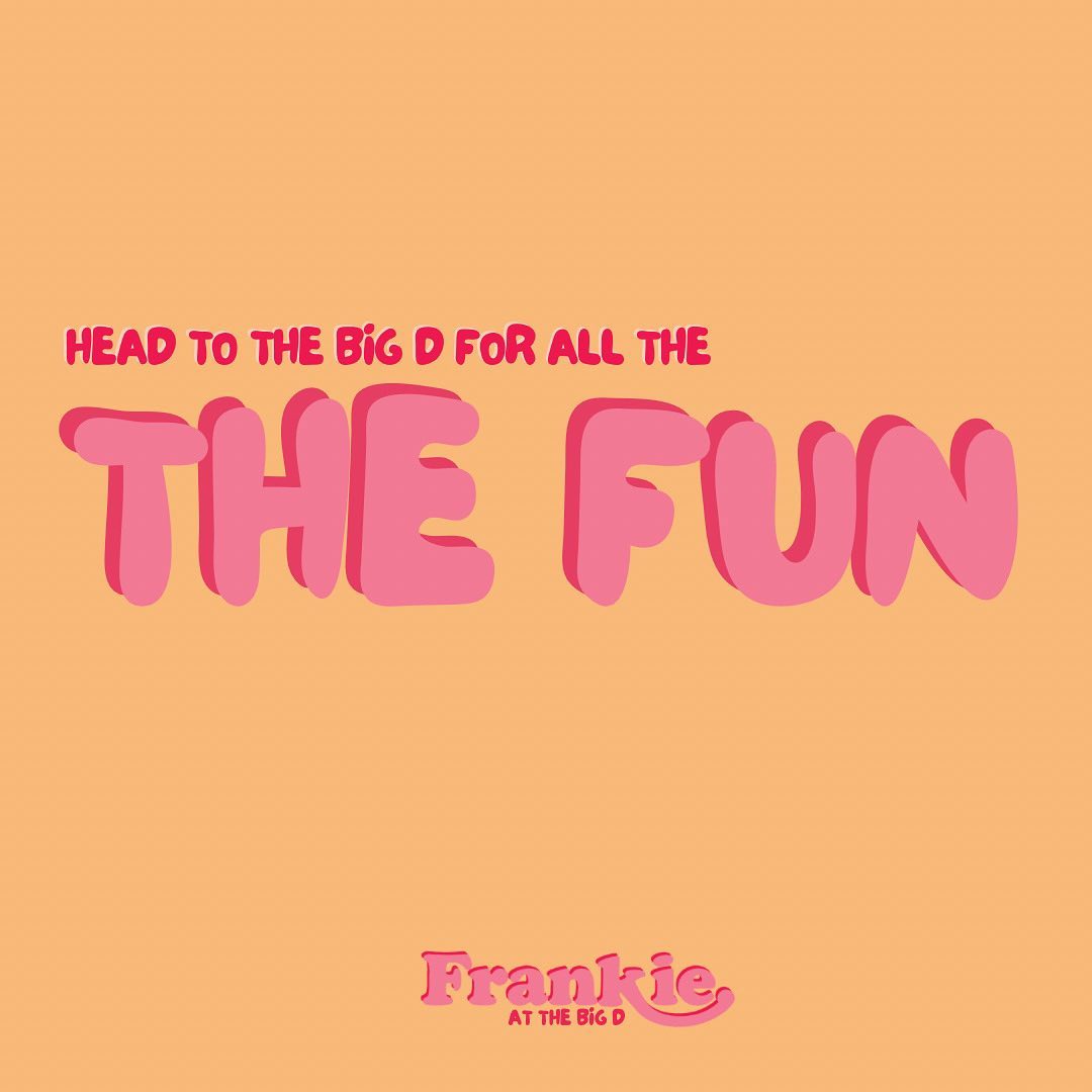 The Big D is the place to be with your family every Saturday night!
5:30pm
Here at Frankie we’re serving amazing burgers, donuts, shakes & cocktails 🍹
Arcade games & air hockey table too!
6:30pm
Silent Disco for all ages!
Free entry when you dine with us, or $10pp entry.
