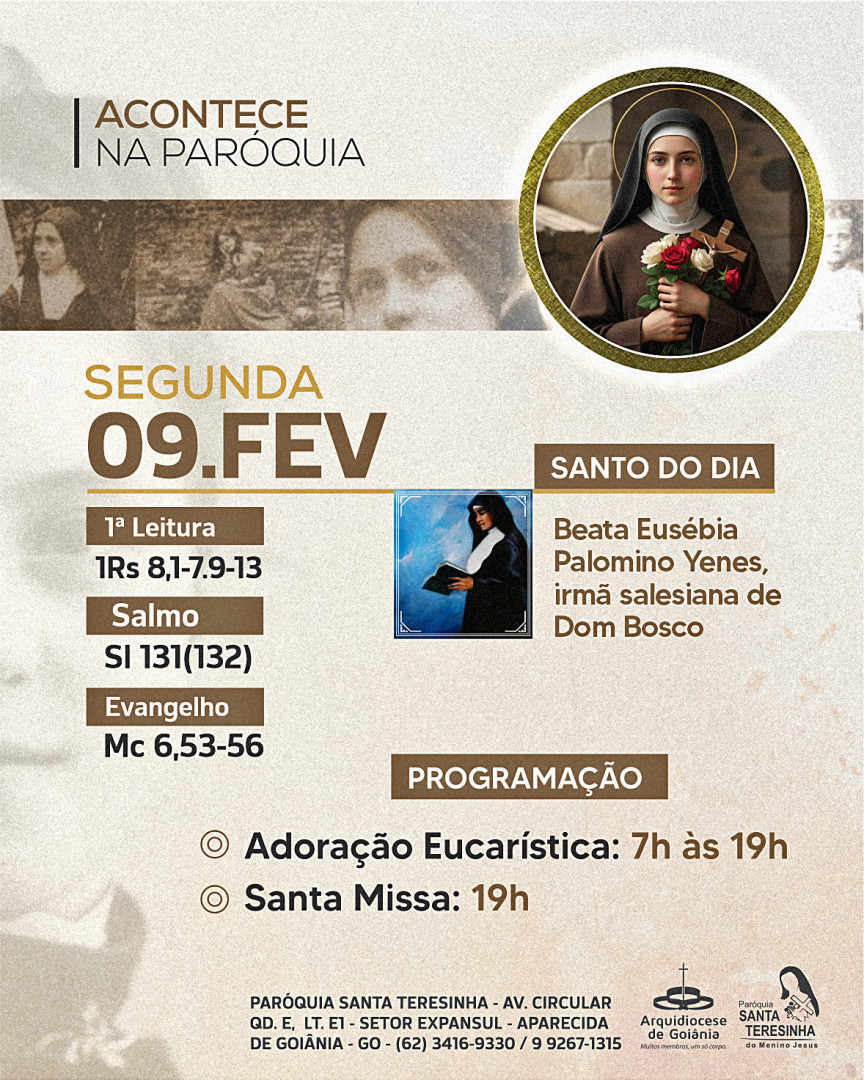 Programação do dia- 09/02