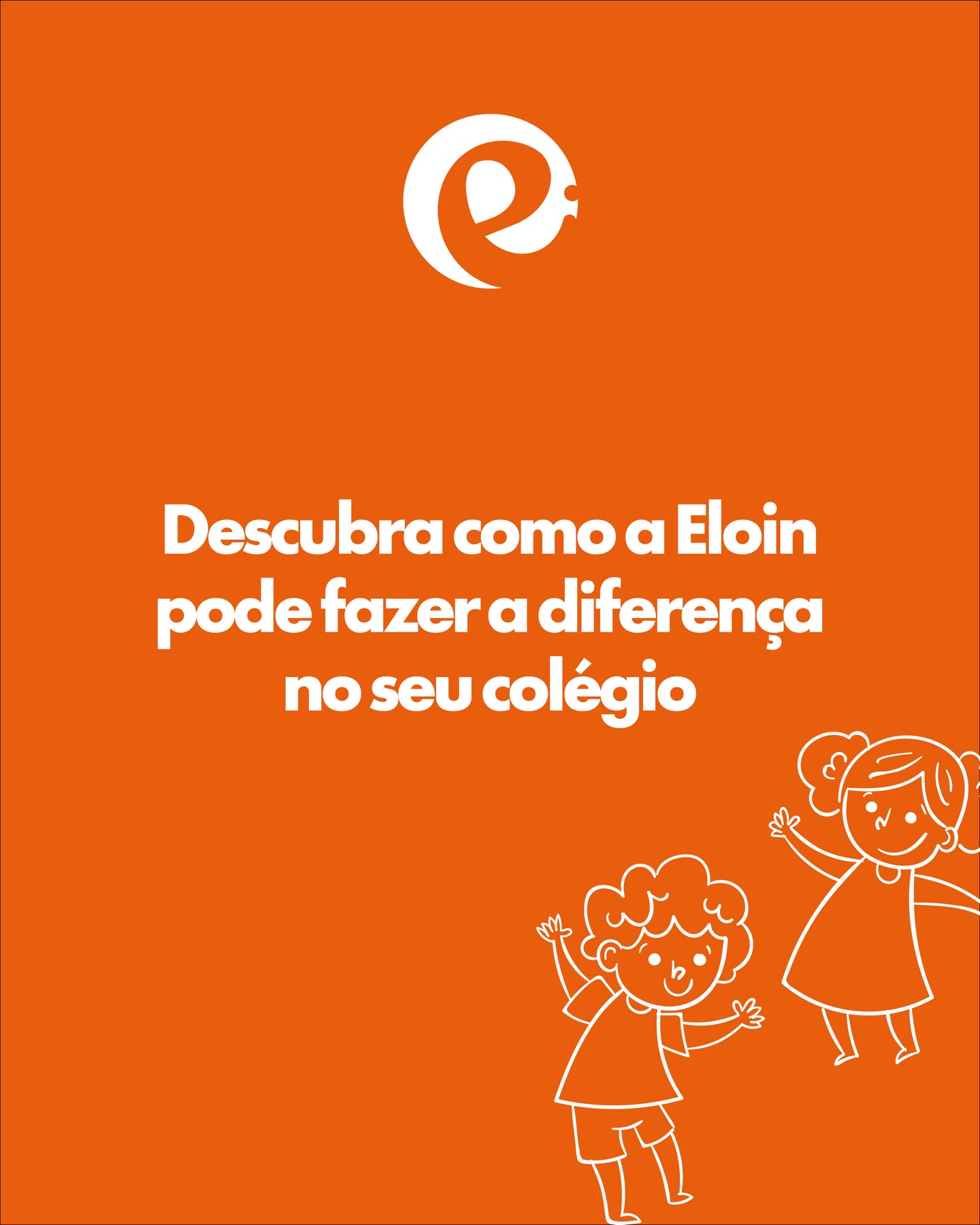 Sua escola merece uma educação que transforma de verdade. Conheça as soluções da Eloin!
Há mais de 25 anos, a Eloin Educação trabalha lado a lado com instituições de ensino que acreditam no poder da experimentação, da criatividade e do protagonismo estudantil.
🧡 O QUE OFERECEMOS PARA SUA ESCOLA:
🎒 Saídas Pedagógicas Personalizadas
Roteiros alinhados ao currículo, equipe capacitada e experiências que ficam na memória dos estudantes.
🎨 Projetos Pedagógicos Sob Medida
Do planejamento à execução, criamos soluções que respeitam a identidade da sua escola e potencializam o aprendizado.
👩🏫 Formação de Educadores
Capacitações que preparam sua equipe para metodologias ativas e práticas inovadoras.
💡 PENSE FORA DA CAIXA com a Eloin!
Se sua escola busca inovação, conexão curricular e experiências que realmente fazem a diferença no desenvolvimento dos estudantes, vamos conversar?
Entre em contato:
(11) 99655-9141