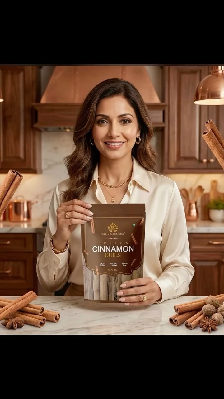 Introducing Sattvic Ceylon Cinnamon Quills 🌿
Also known as True Cinnamon, our Ceylon Cinnamon is hand-selected from Sri Lanka for its naturally sweet aroma, delicate quills, and superior purity.
Unlike regular cassia, Ceylon cinnamon is lighter, gentler, and ideal for daily consumption — perfect for tea, desserts, kadha, and wellness rituals.
✨ 100% Pure
✨ Aromatic & Soft Quills
✨ No Adulteration
✨ Sattvic Certified Quality
Because food is prana. Let it be pure.
#SattvicEssence #CeylonCinnamon #CeylonCinnamonQuills #TrueCinnamon #PureCinnamon OrganicSpices AyurvedicSpices WellnessSpices CleanEatingIndia NaturalSpices HealthyLivingIndia PremiumSpices IndianWellness