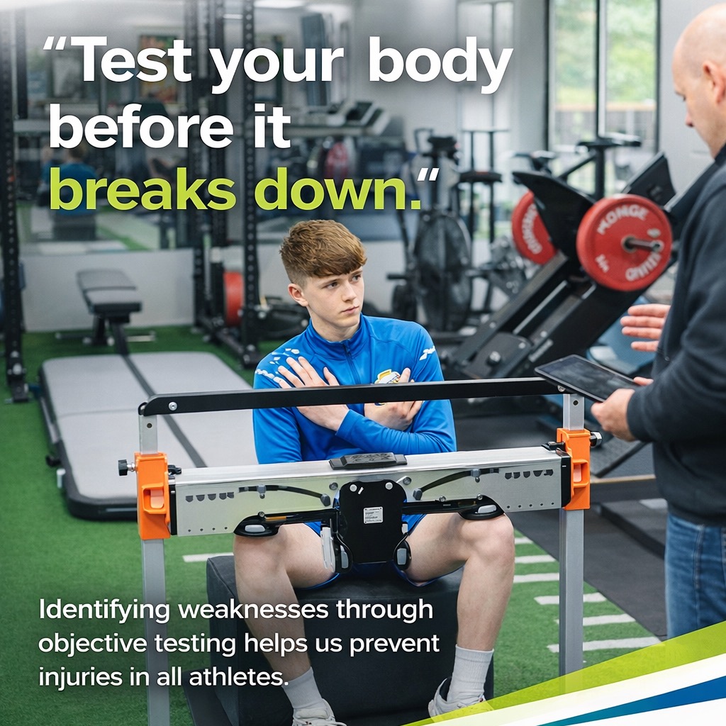 At Dundalk Osteopathy Clinic, we use VALD Performance testing to take the guesswork out of pain and injury. ✅ Hamstring Testing
✅ Identify hidden imbalances
✅ Track real progress with data
✅ Build personalised treatment plans
Smarter testing. Better outcomes. 💪🦴Do you need to get tested and start your season off on the right foot? 📩 DM us TEST, if you're interested in more information
#valdperformance #dundalkosteopathyclinic #hamstring #physiodundalk #dontguessassess