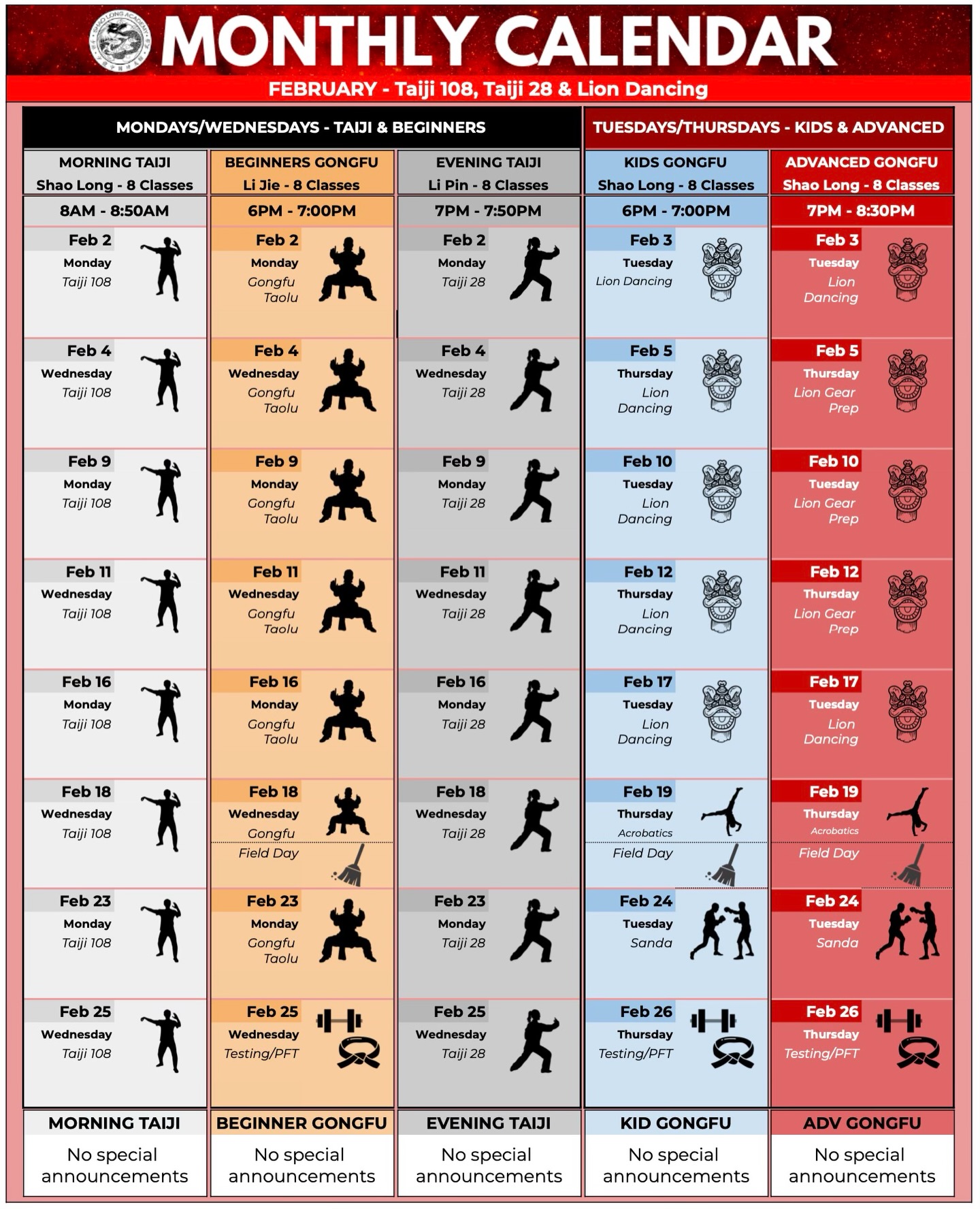 新年快乐! Welcome to the year of the Fire Horse 🔥🐎 we’re excited to put our lion dancing skills to use this month as we’ll be all over the valley bringing in the new year. Our official schedule for the 2026 season will release soon. In the meantime we’ll see you in class #shaolongacademy